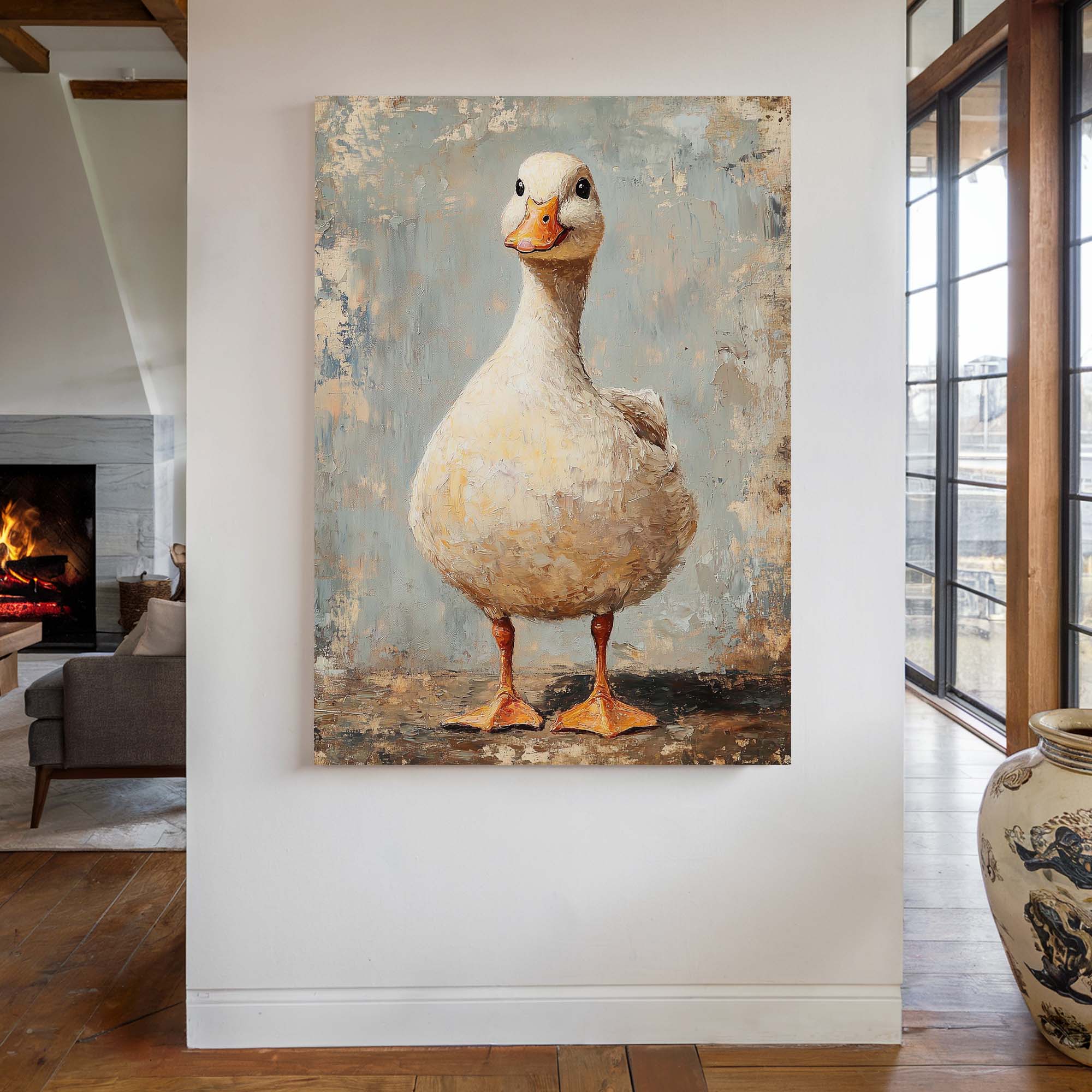 Happy Duckling Canvas Print