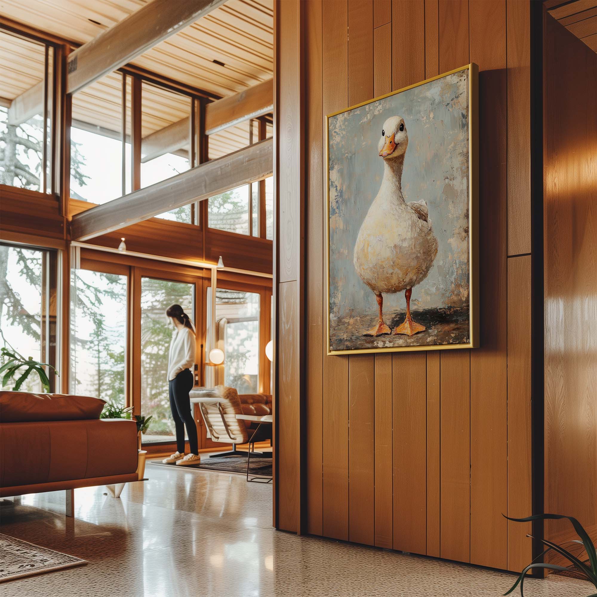 Happy Duckling Canvas Print