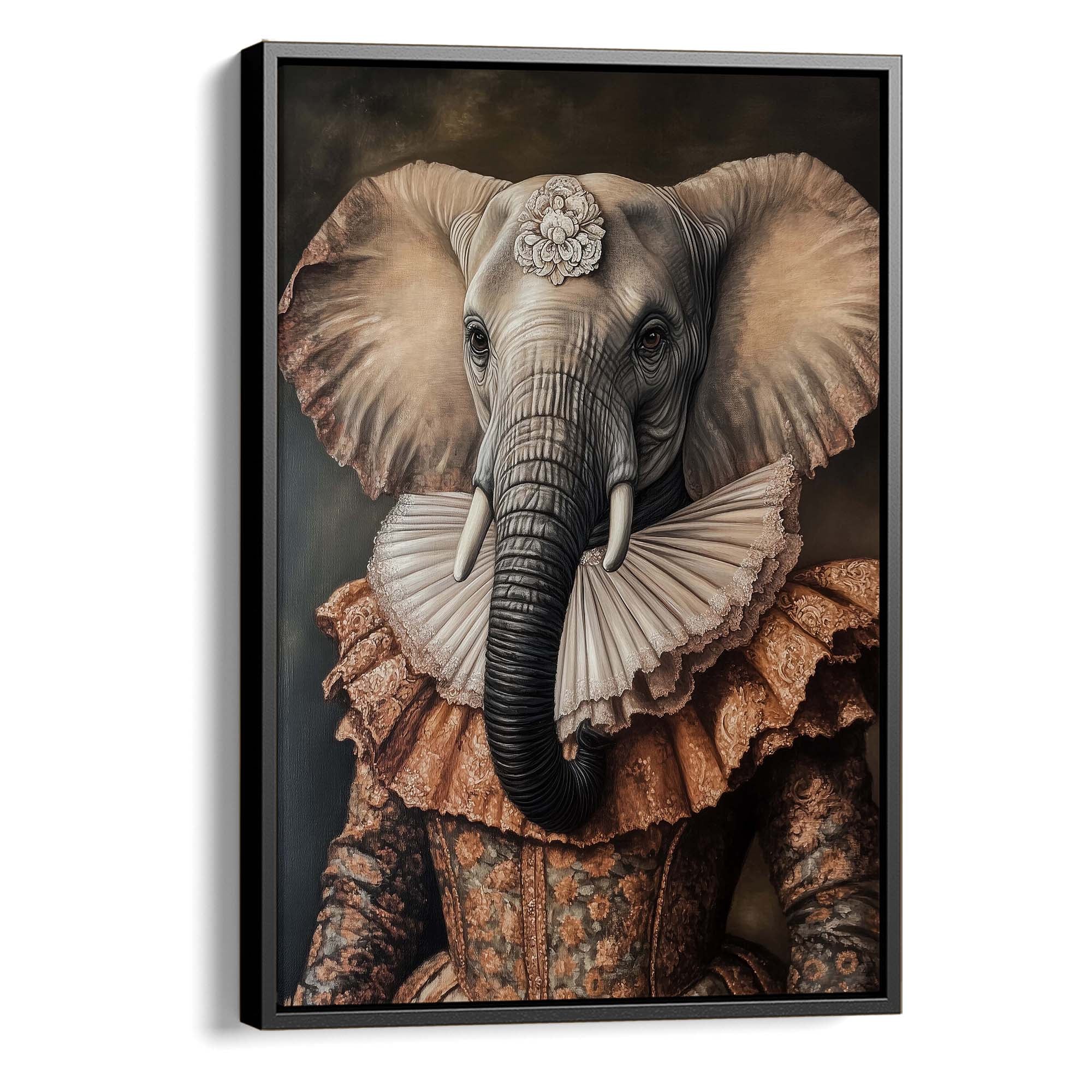 Baroque Elephant Canvas Print Canvas Art Wildfrog Art
