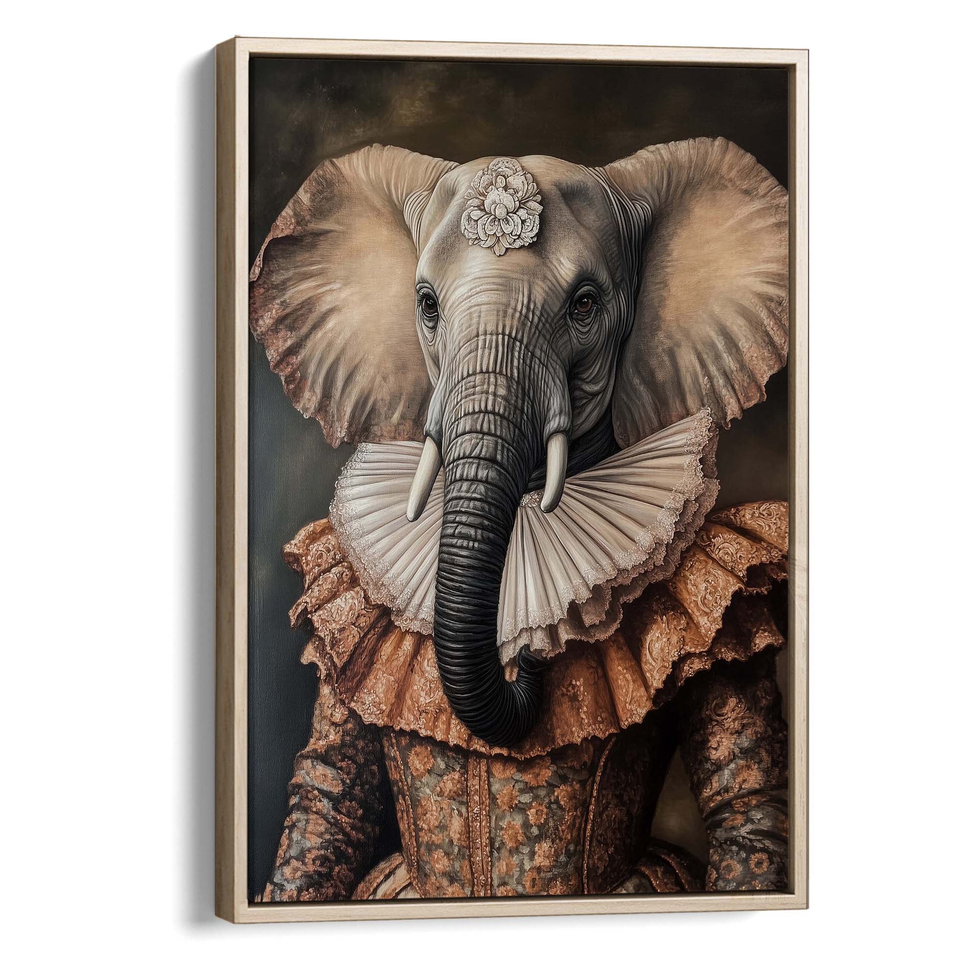 Baroque Elephant Canvas Print Canvas Art Wildfrog Art