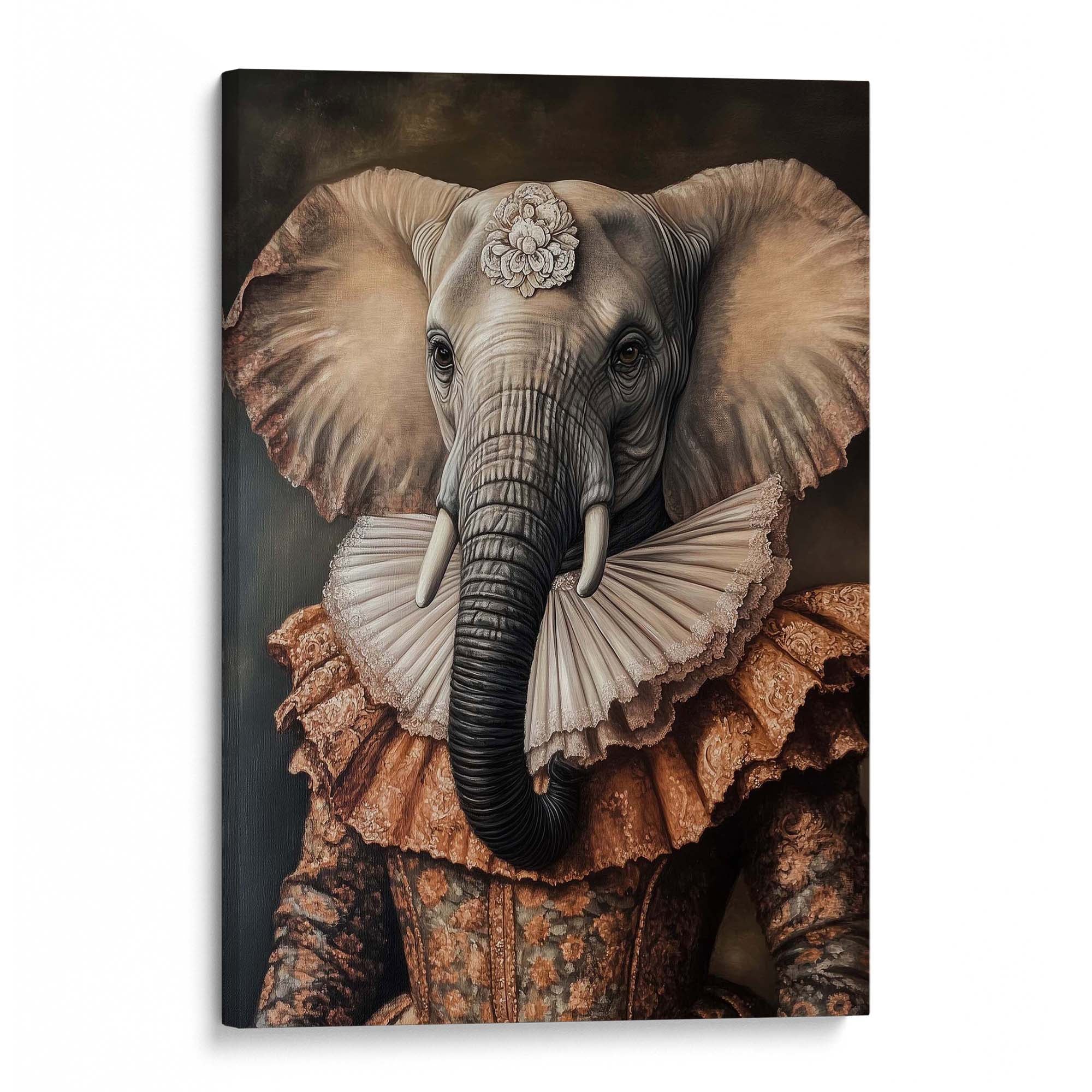 Baroque Elephant Canvas Print Canvas Art Wildfrog Art