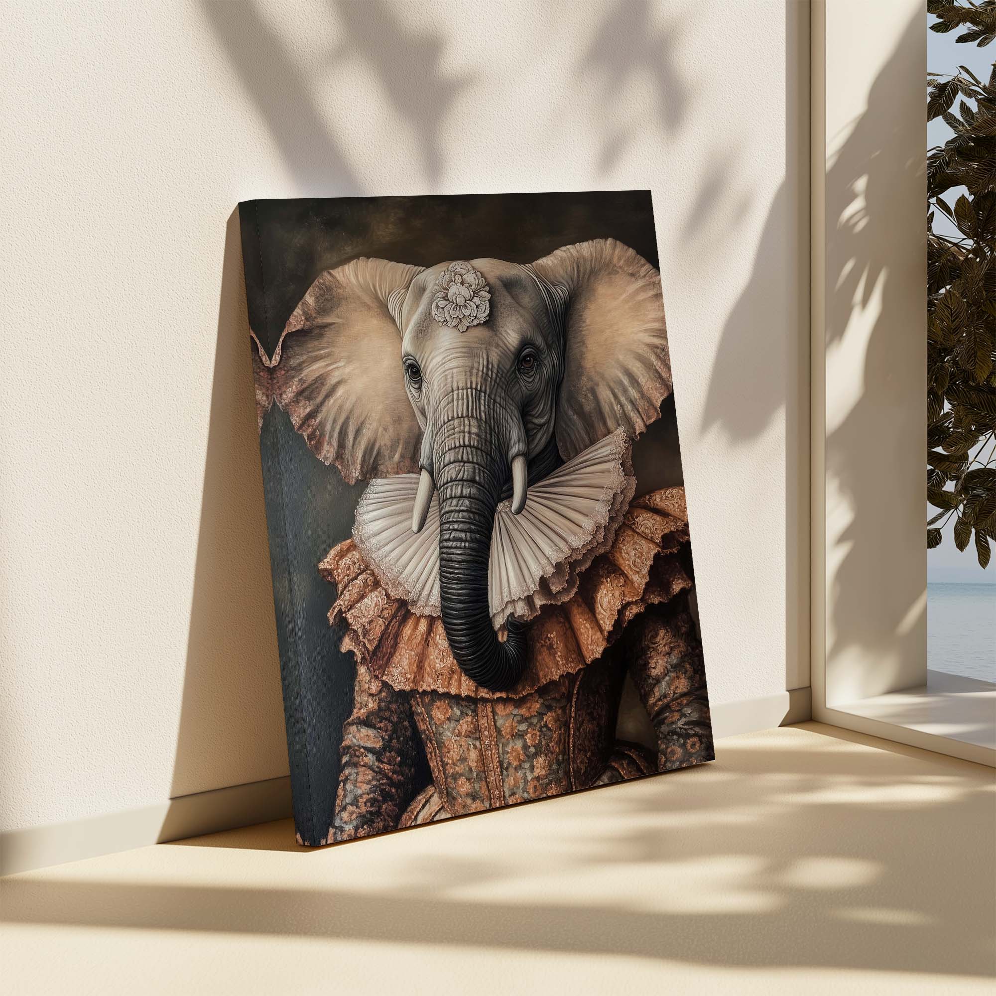Baroque Elephant Canvas Print Canvas Art Wildfrog Art
