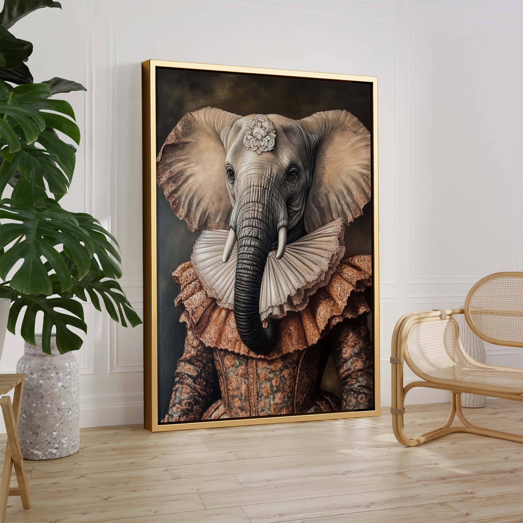 Baroque Elephant Canvas Print Canvas Art Wildfrog Art