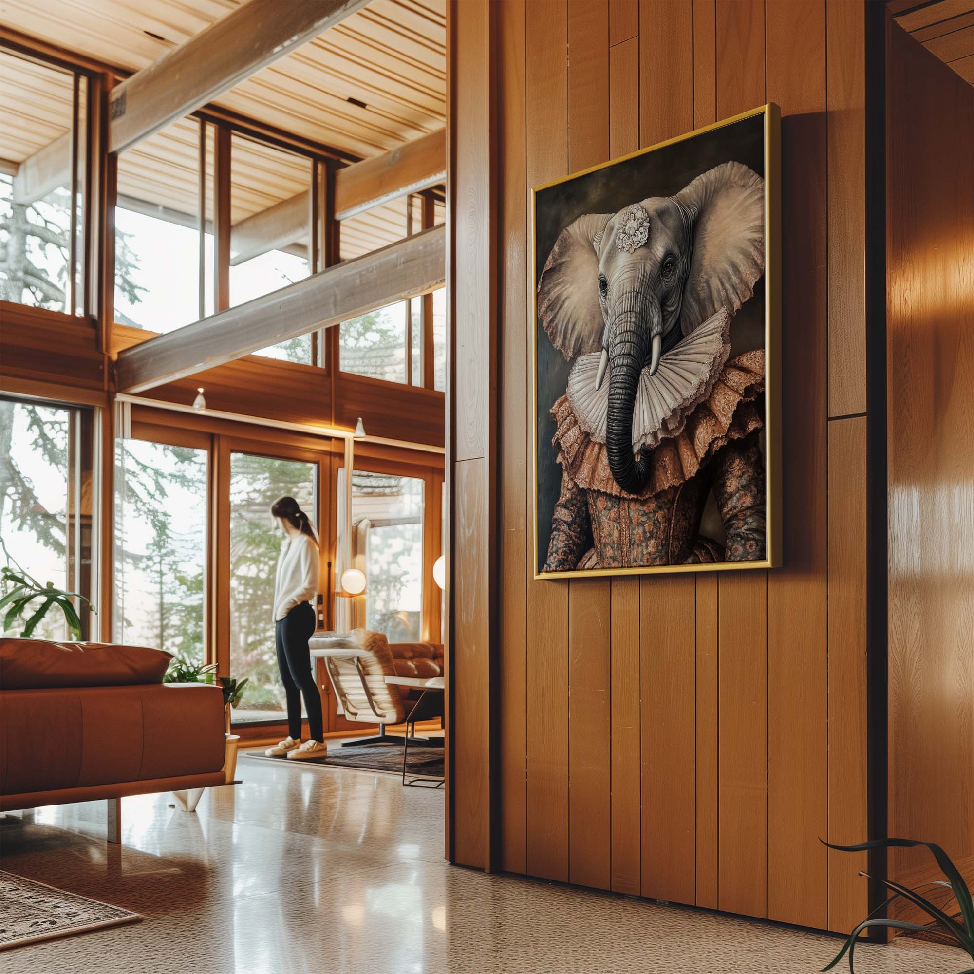 Baroque Elephant Canvas Print Canvas Art Wildfrog Art