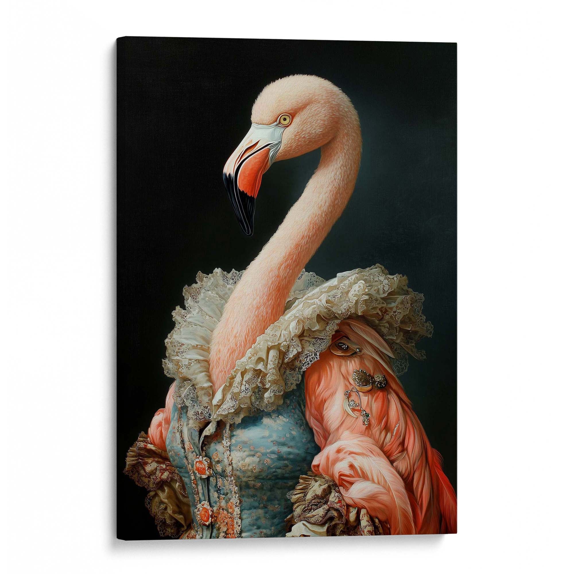 Baroque Flamingo Canvas Print Canvas Art Wildfrog Art