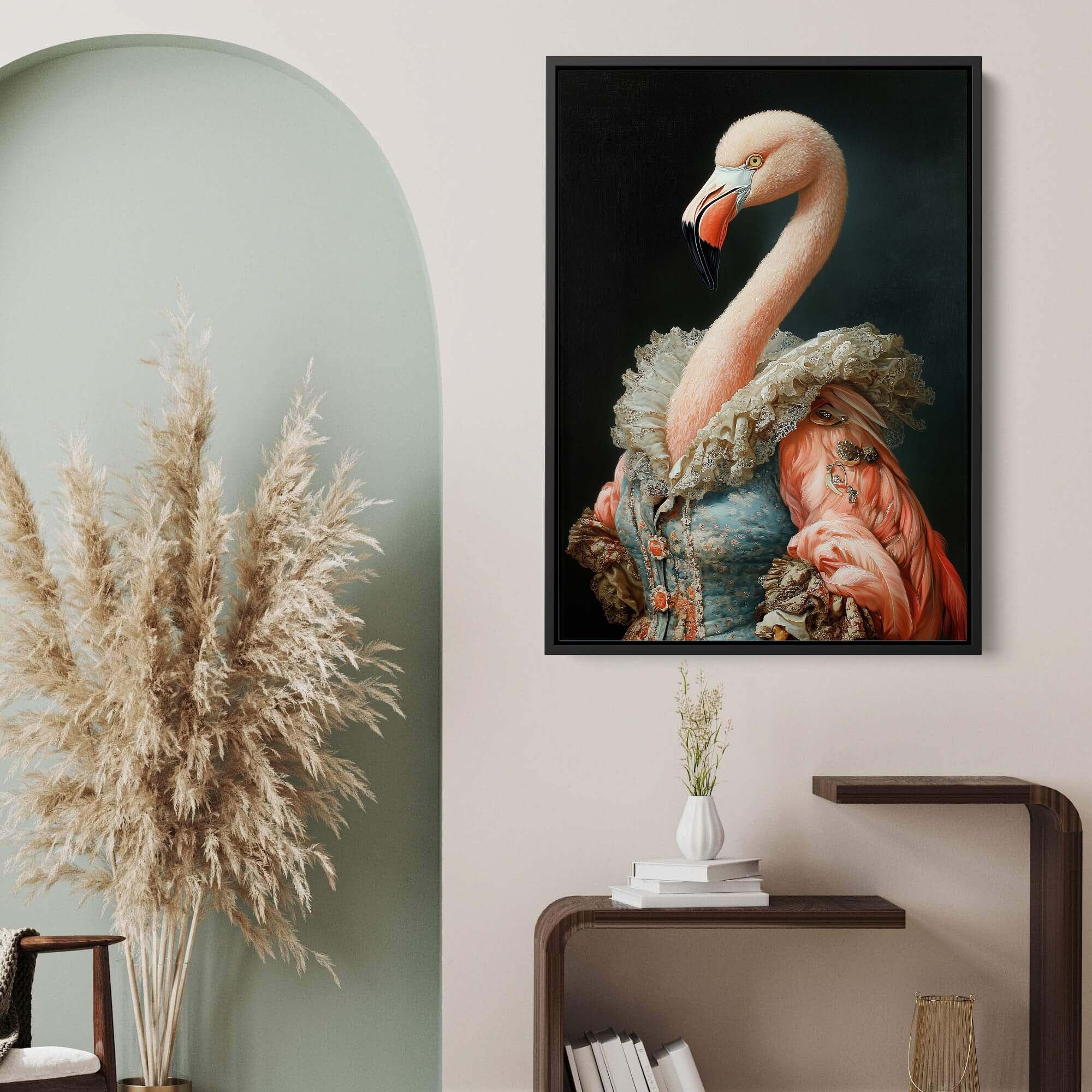 Baroque Flamingo Canvas Print Canvas Art Wildfrog Art
