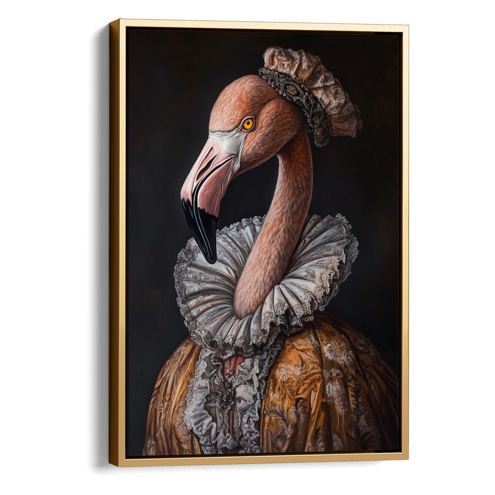 Baroque Flamingo No2 Canvas Print Canvas Art Wildfrog Art