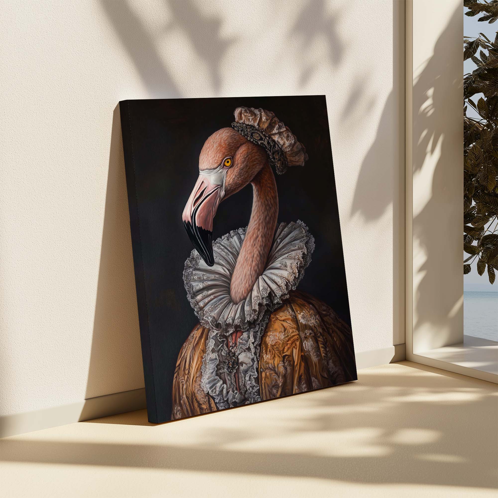 Baroque Flamingo No2 Canvas Print Canvas Art Wildfrog Art