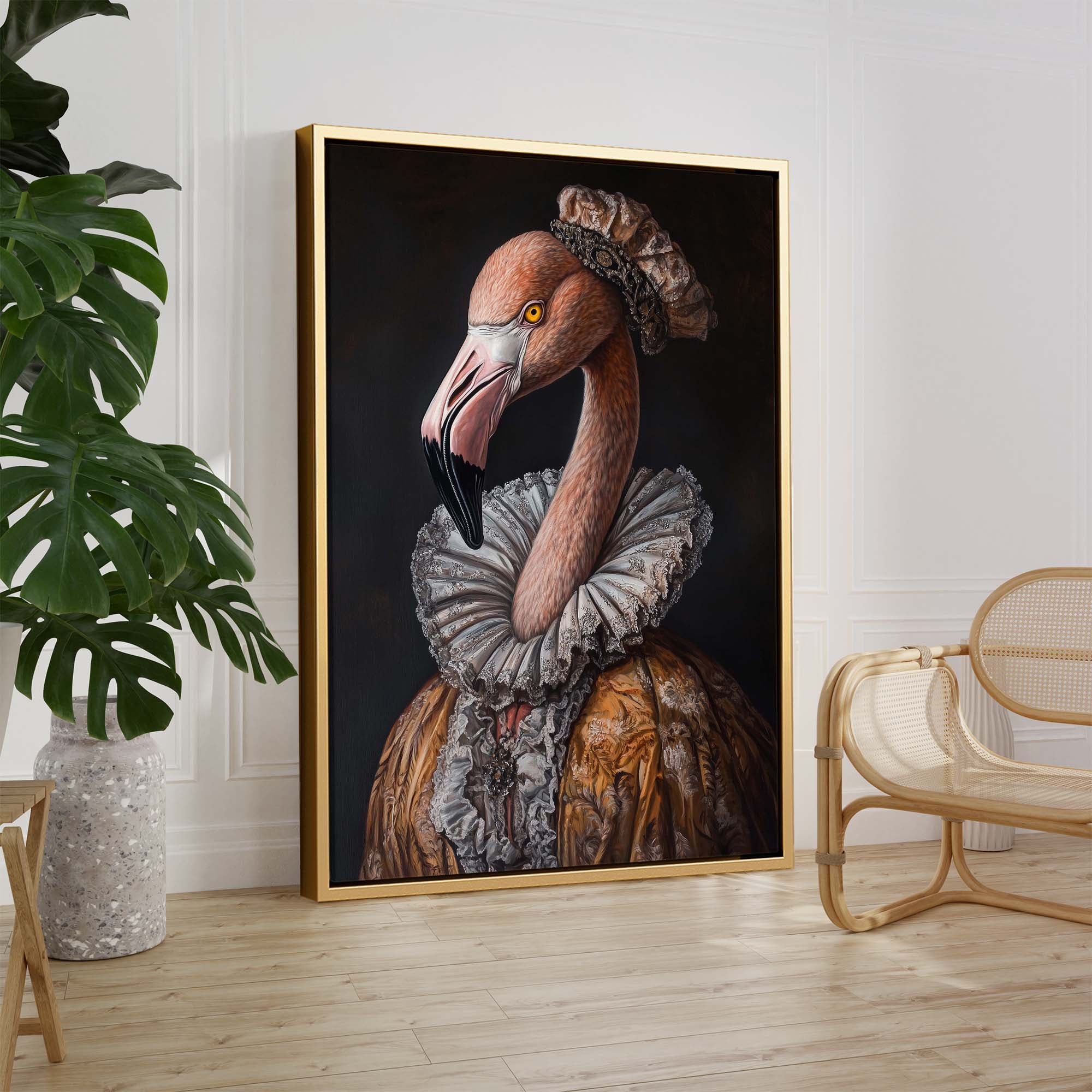 Baroque Flamingo No2 Canvas Print Canvas Art Wildfrog Art