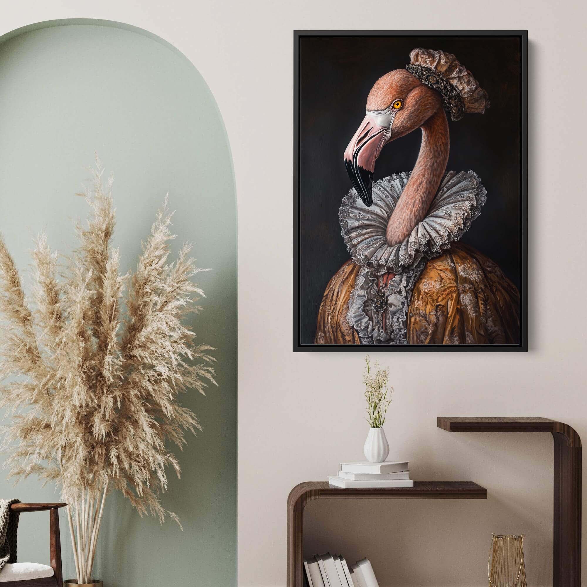 Baroque Flamingo No2 Canvas Print Canvas Art Wildfrog Art