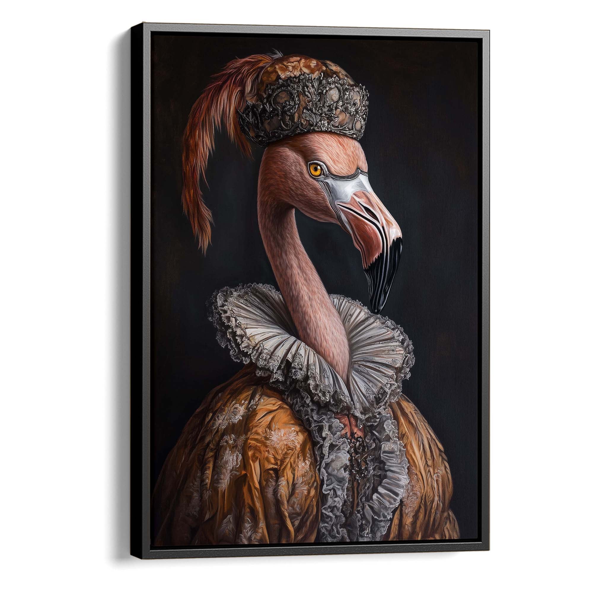 Baroque Flamingo No3 Canvas Print Canvas Art Wildfrog Art