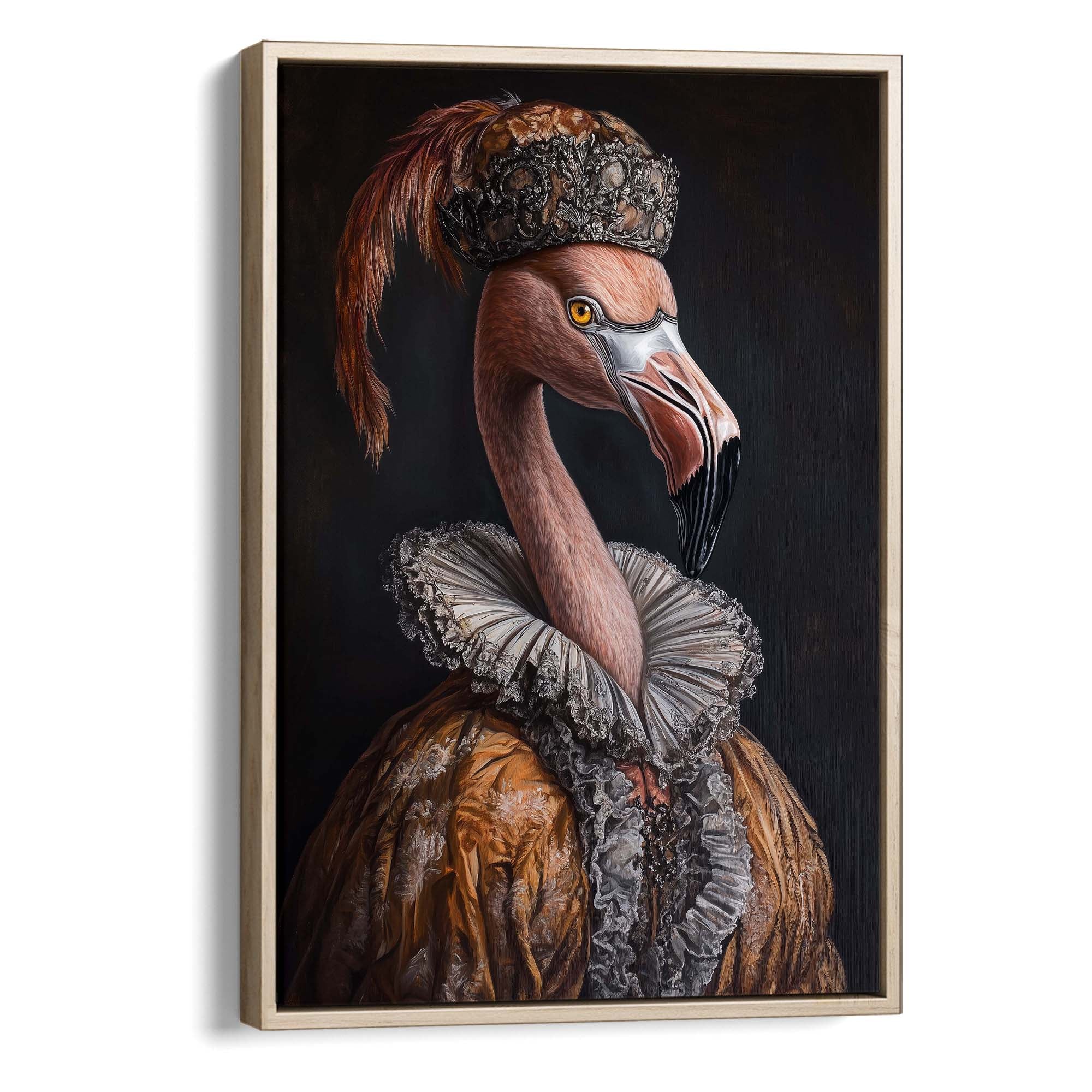 Baroque Flamingo No3 Canvas Print Canvas Art Wildfrog Art