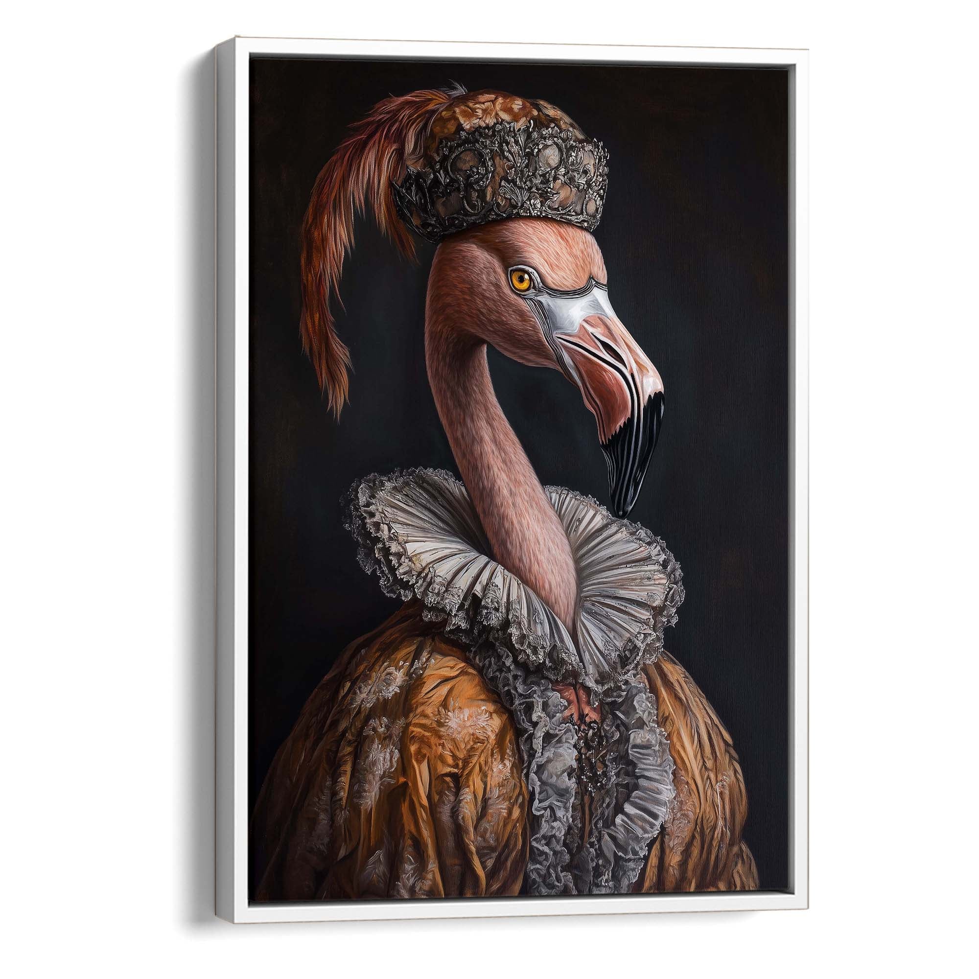 Baroque Flamingo No3 Canvas Print Canvas Art Wildfrog Art