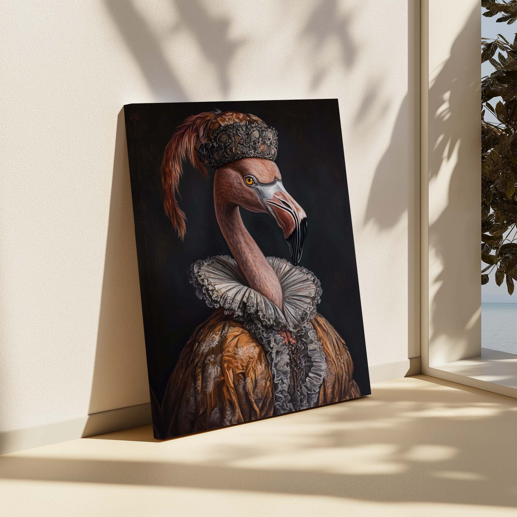 Baroque Flamingo No3 Canvas Print Canvas Art Wildfrog Art