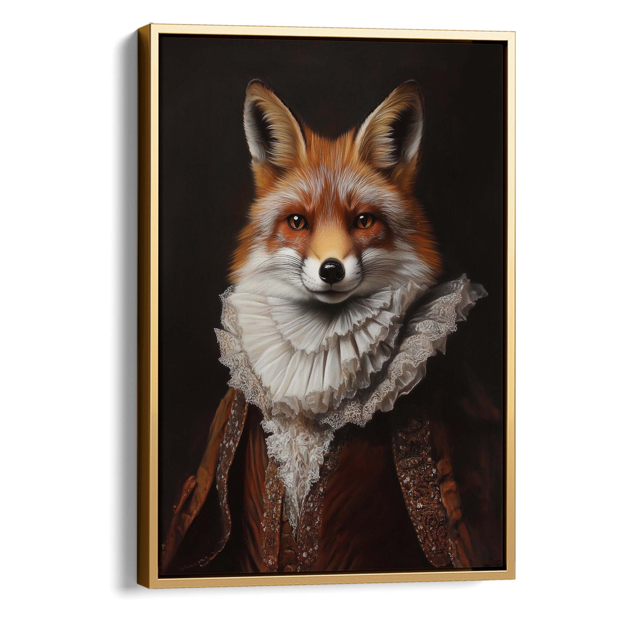 Baroque Fox No1 Canvas Print Canvas Art Wildfrog Art