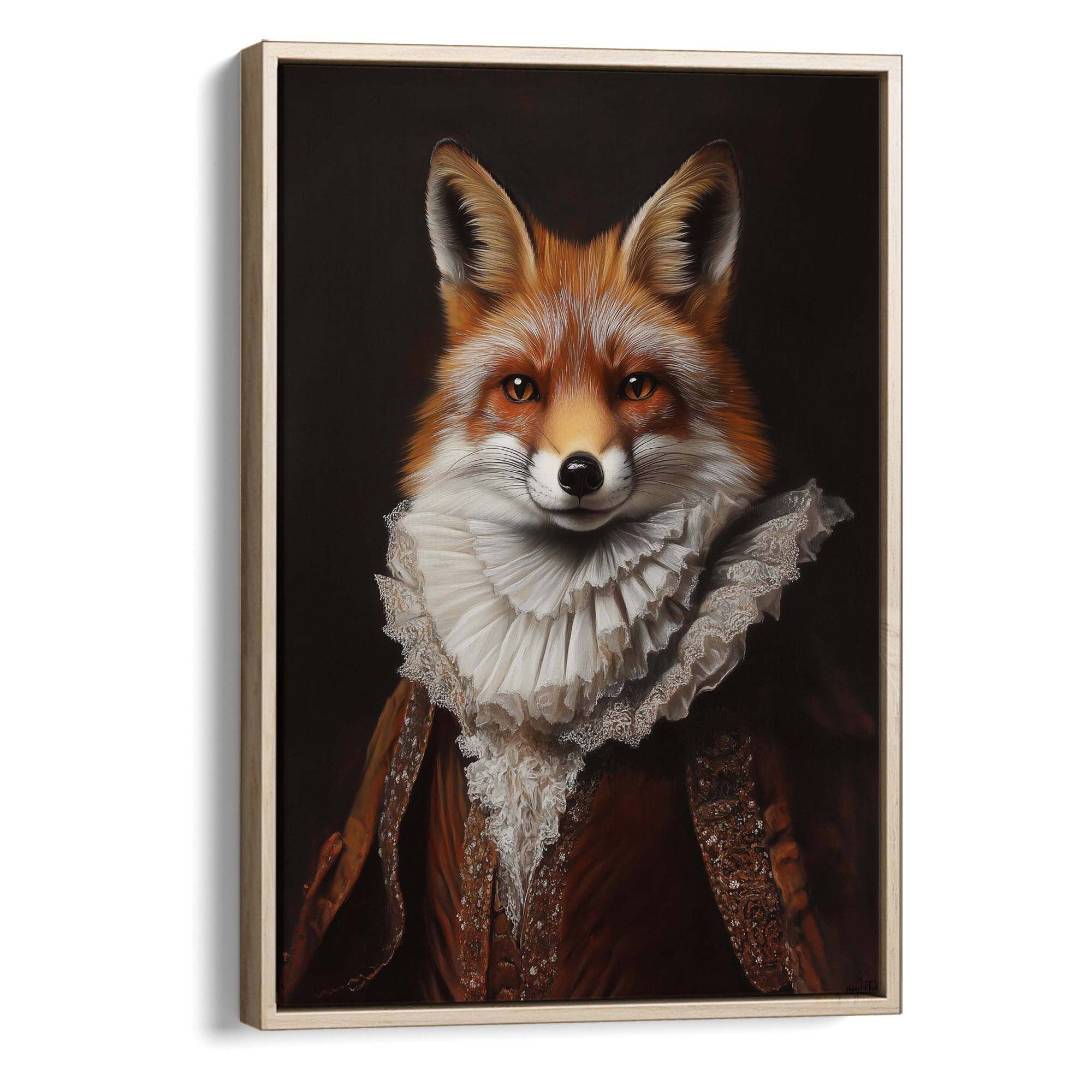 Baroque Fox No1 Canvas Print Canvas Art Wildfrog Art