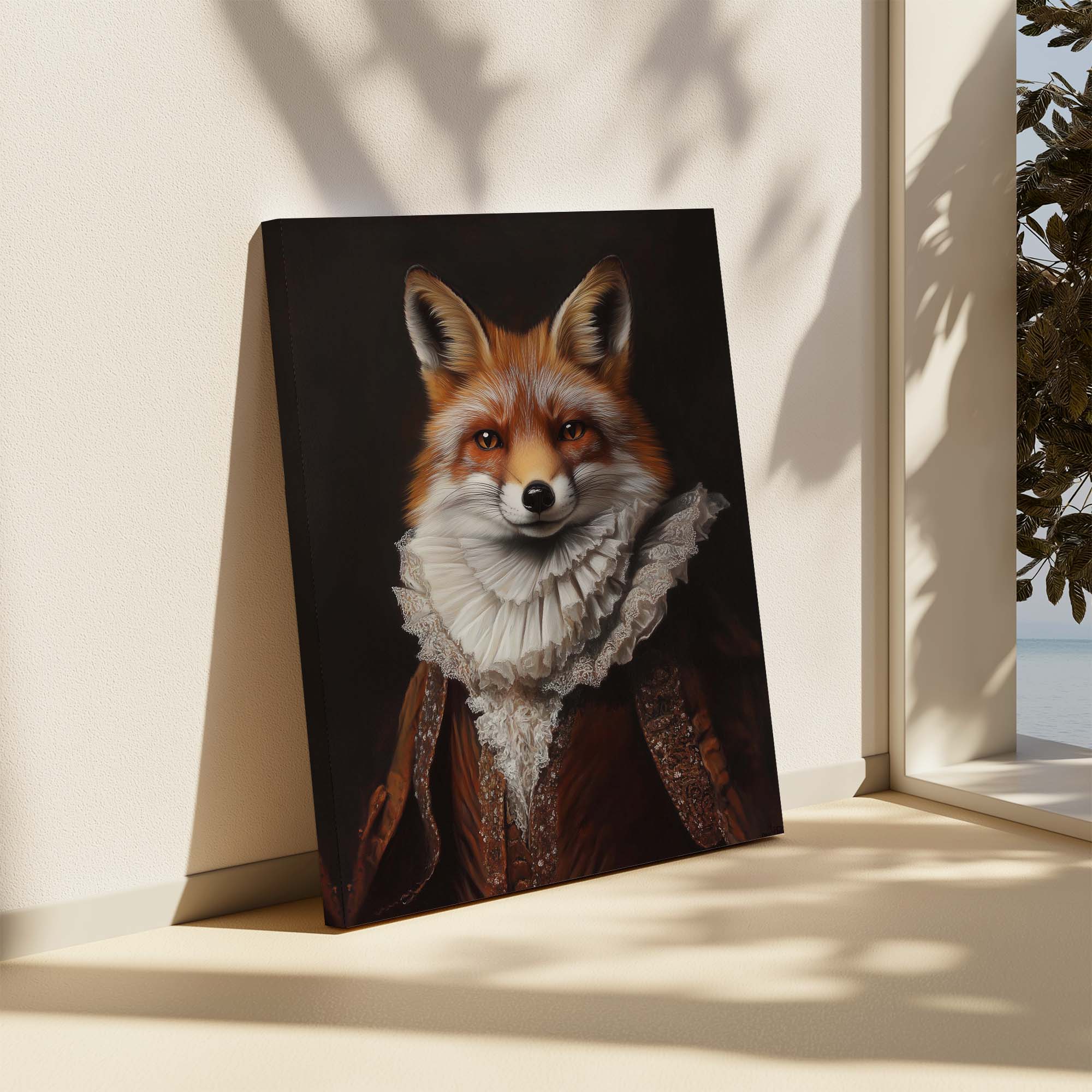 Baroque Fox No1 Canvas Print Canvas Art Wildfrog Art