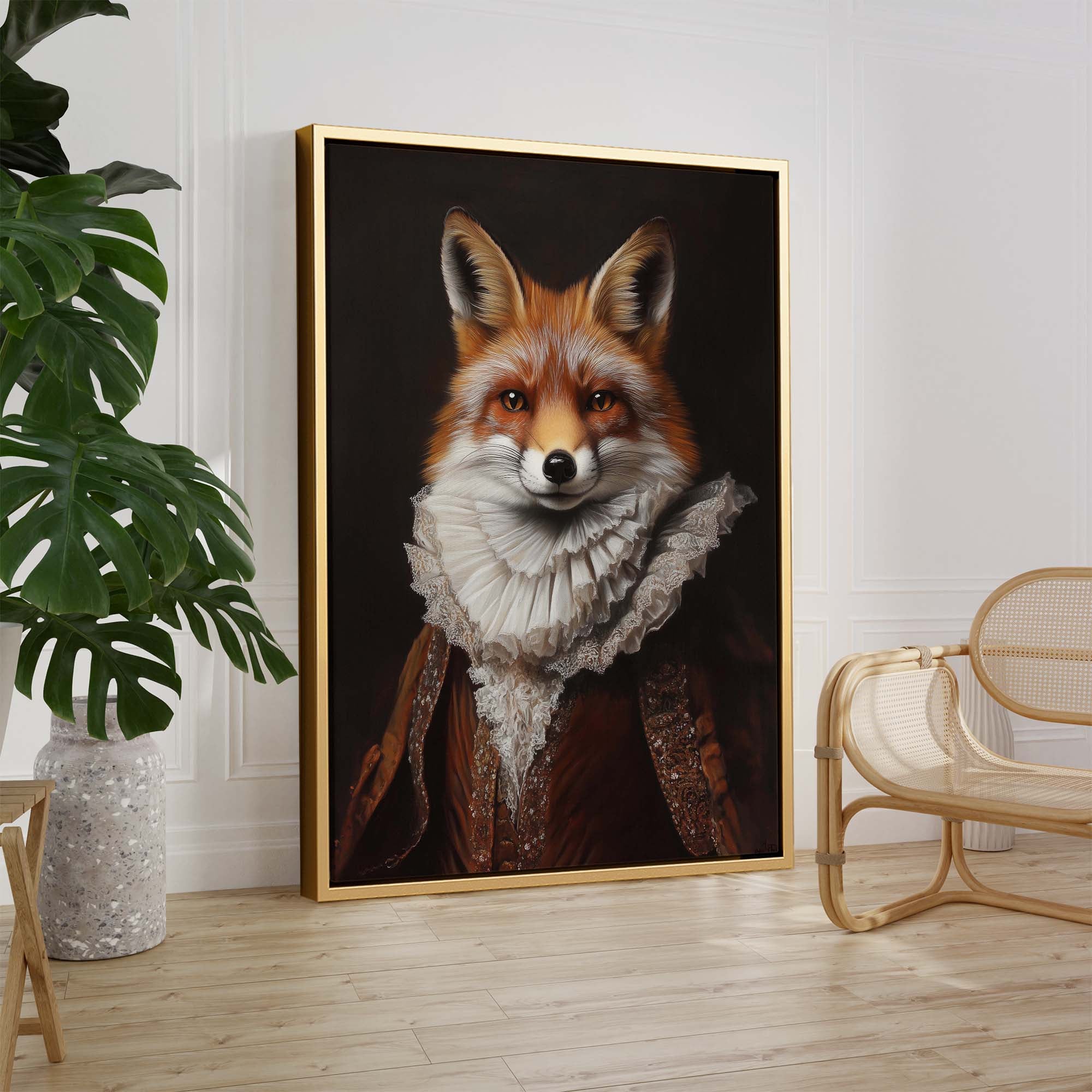 Baroque Fox No1 Canvas Print Canvas Art Wildfrog Art
