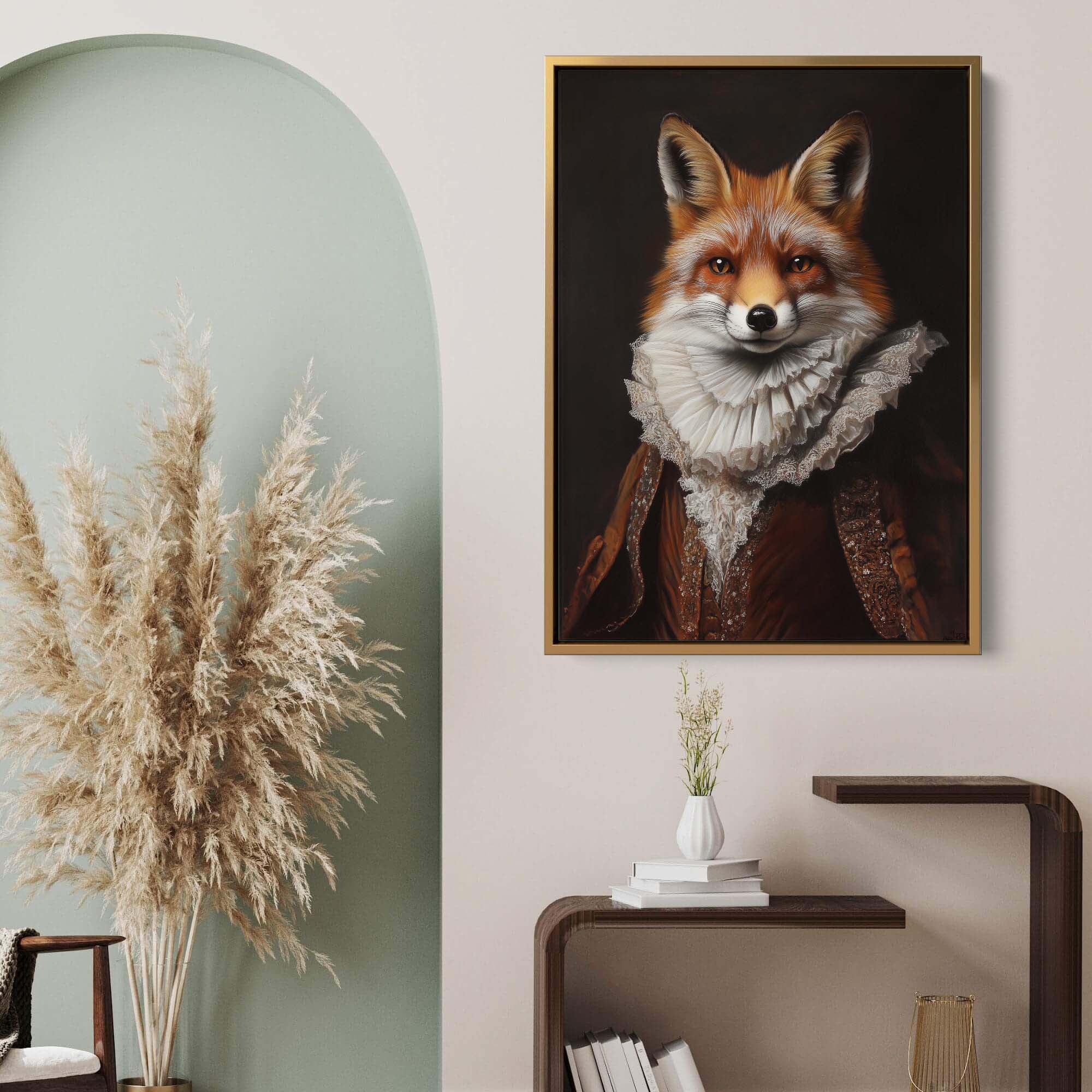 Baroque Fox No1 Canvas Print Canvas Art Wildfrog Art