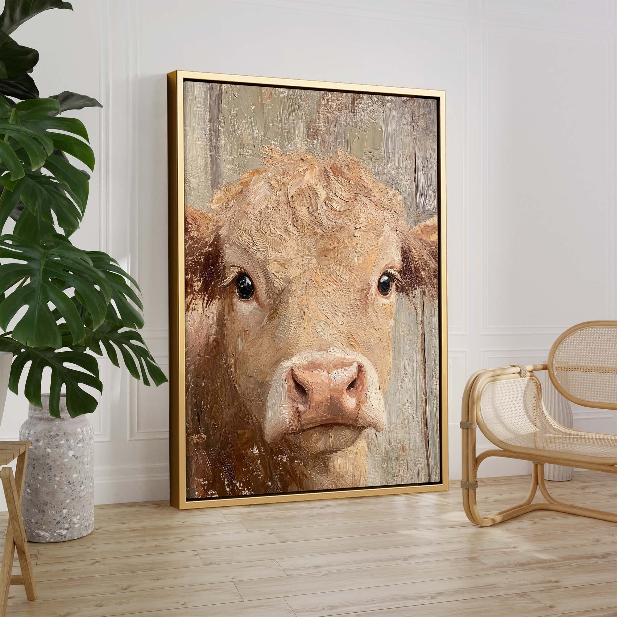 Homestead Calf Canvas Print