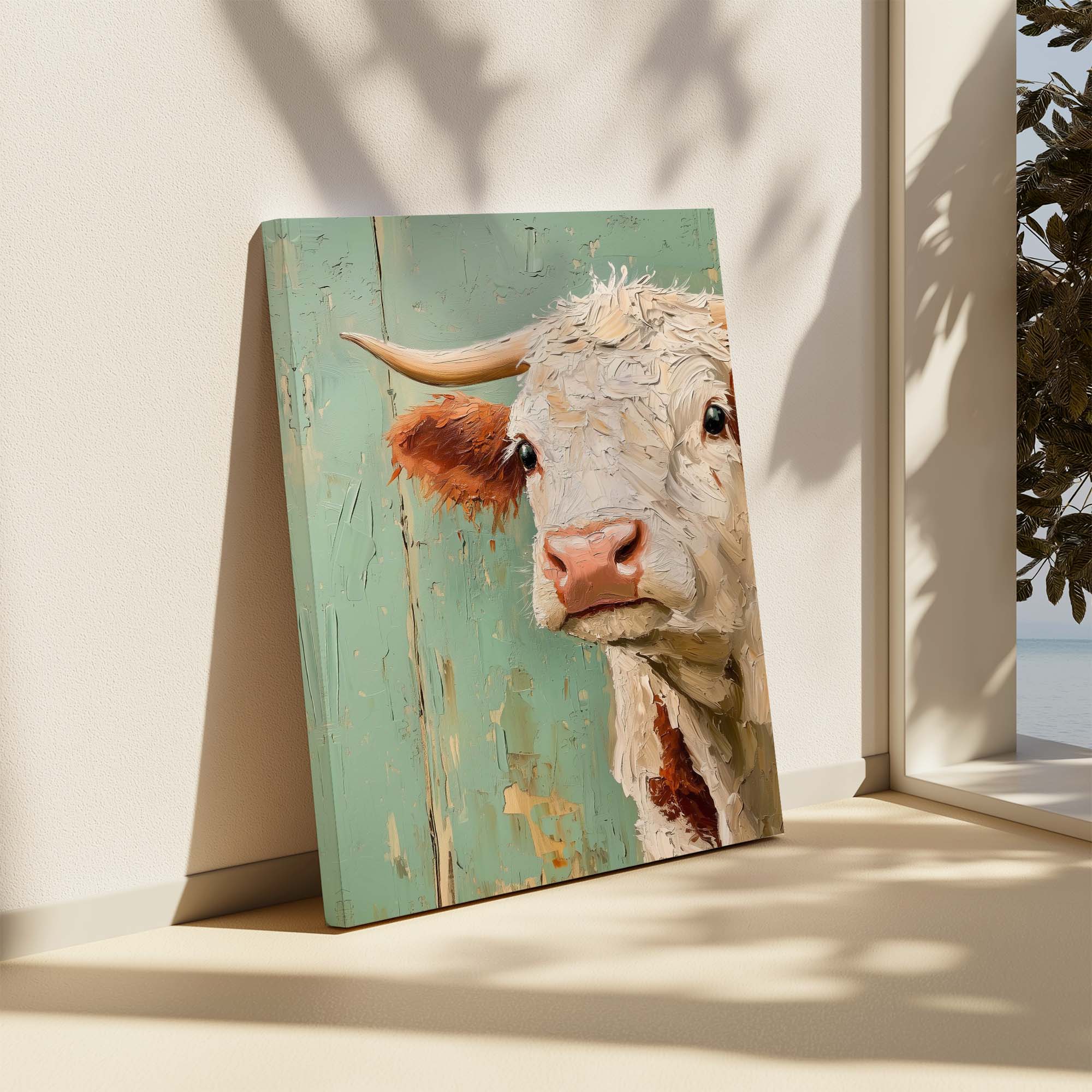 Timeless Cow Canvas Print