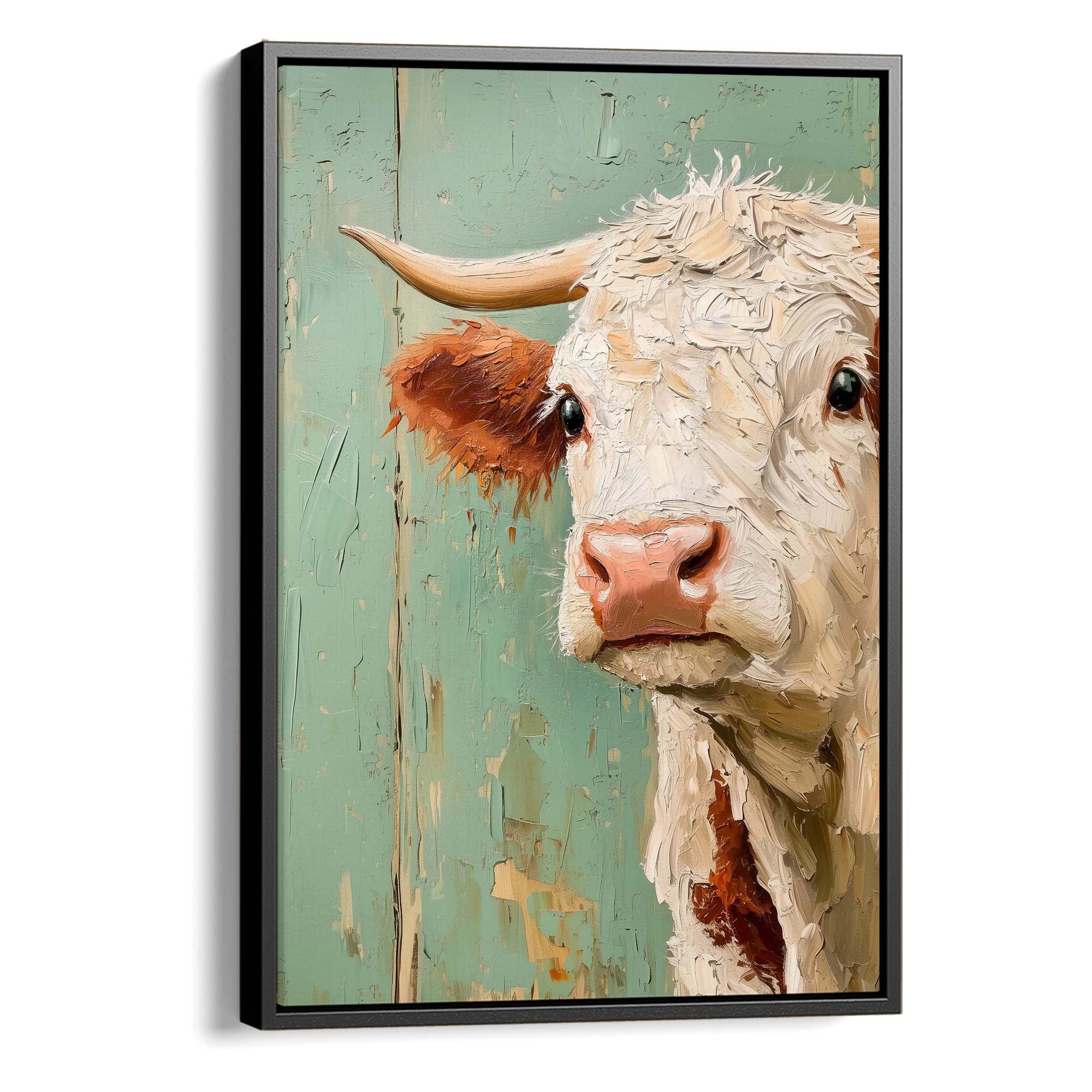 Timeless Cow Canvas Print