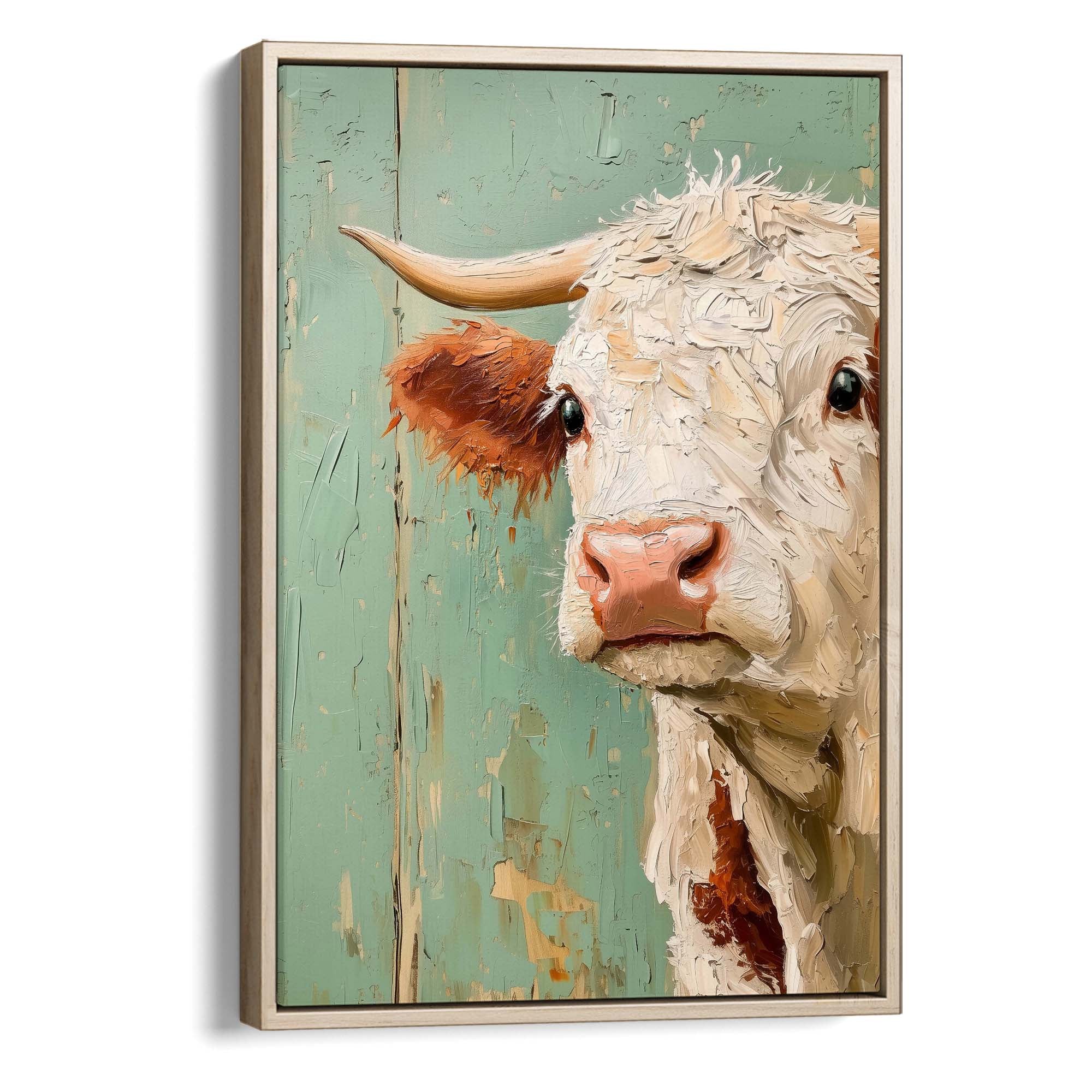 Timeless Cow Canvas Print