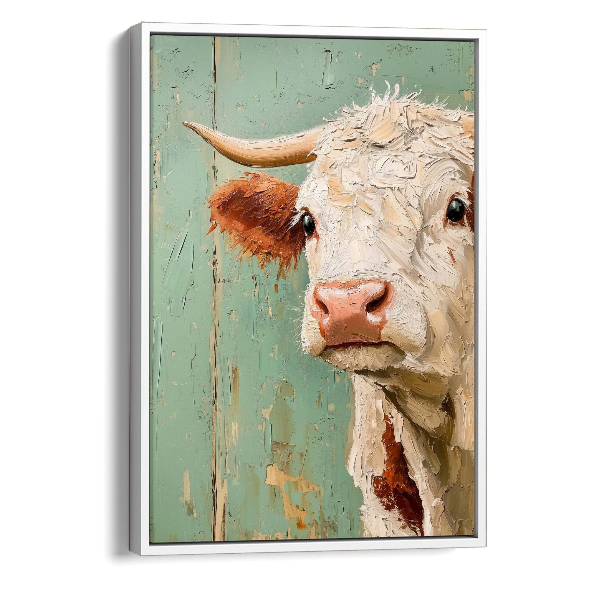 Timeless Cow Canvas Print