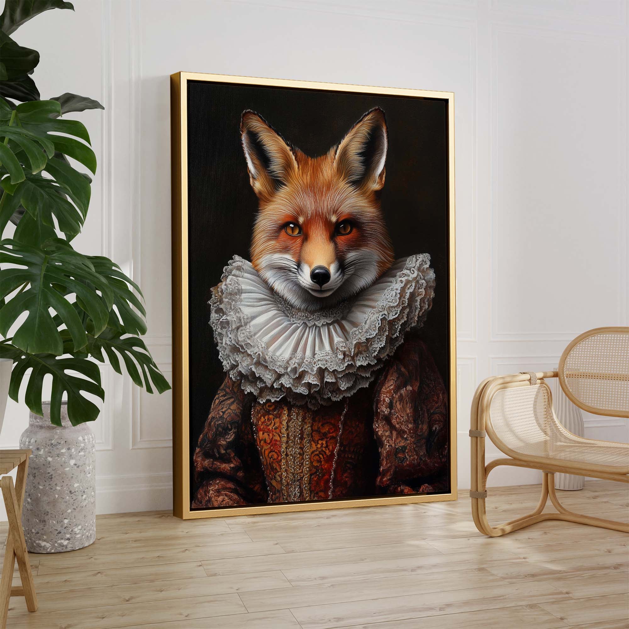 Baroque Fox No2 Canvas Print Canvas Art Wildfrog Art