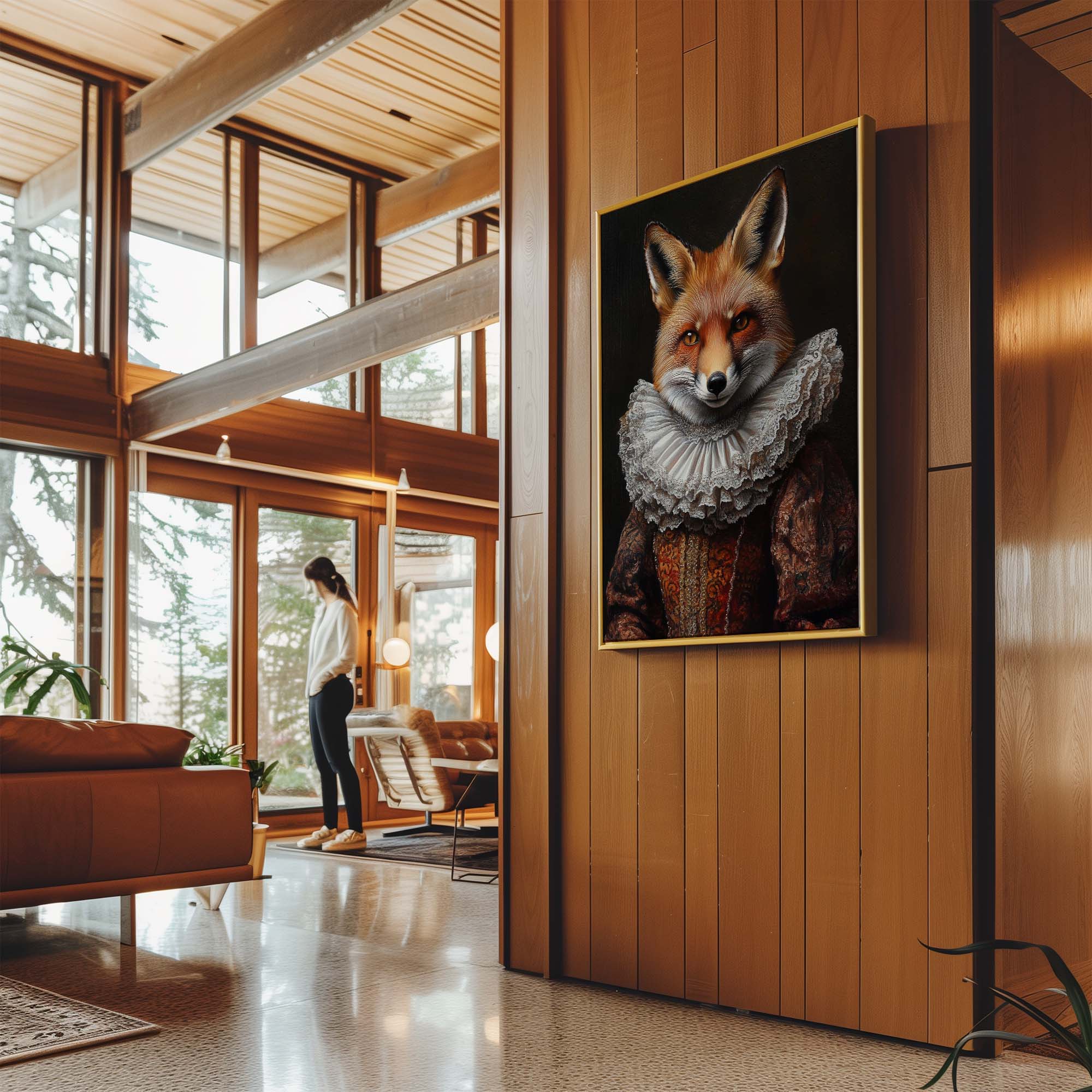 Baroque Fox No2 Canvas Print Canvas Art Wildfrog Art