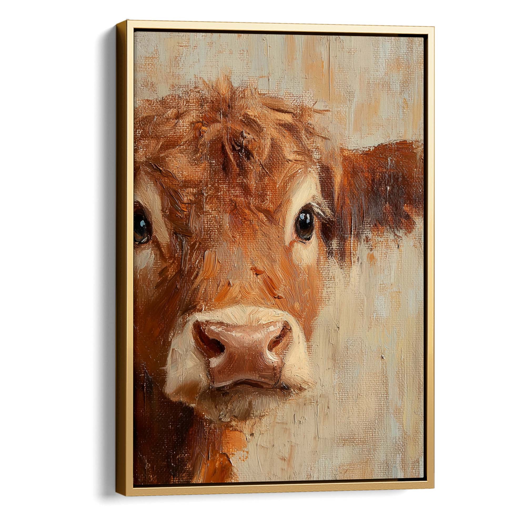 Curious Calf Canvas Print