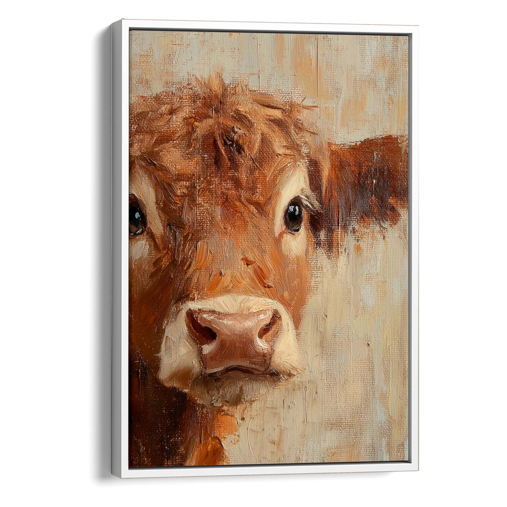 Curious Calf Canvas Print