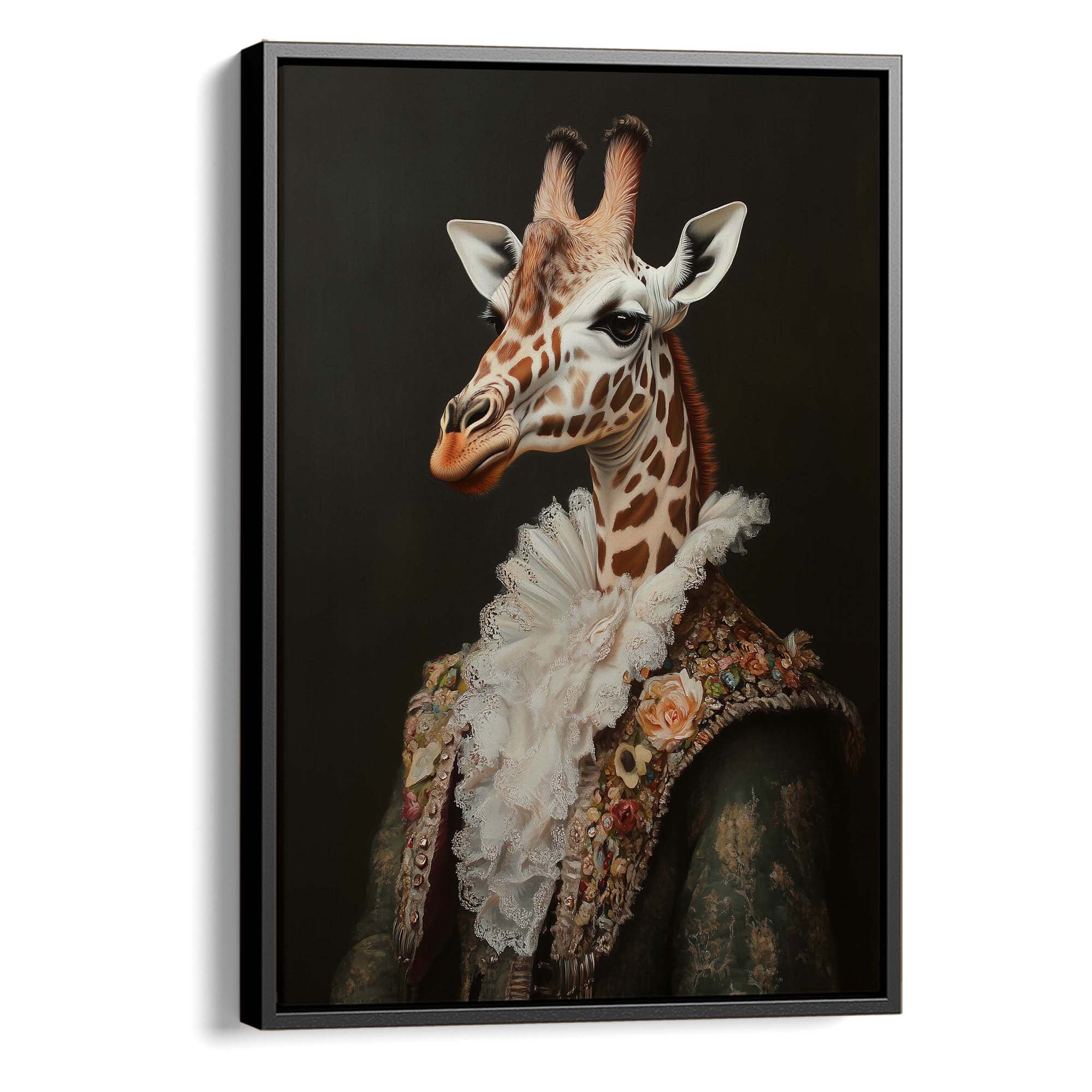 Baroque Giraffe Canvas Print Canvas Art Wildfrog Art
