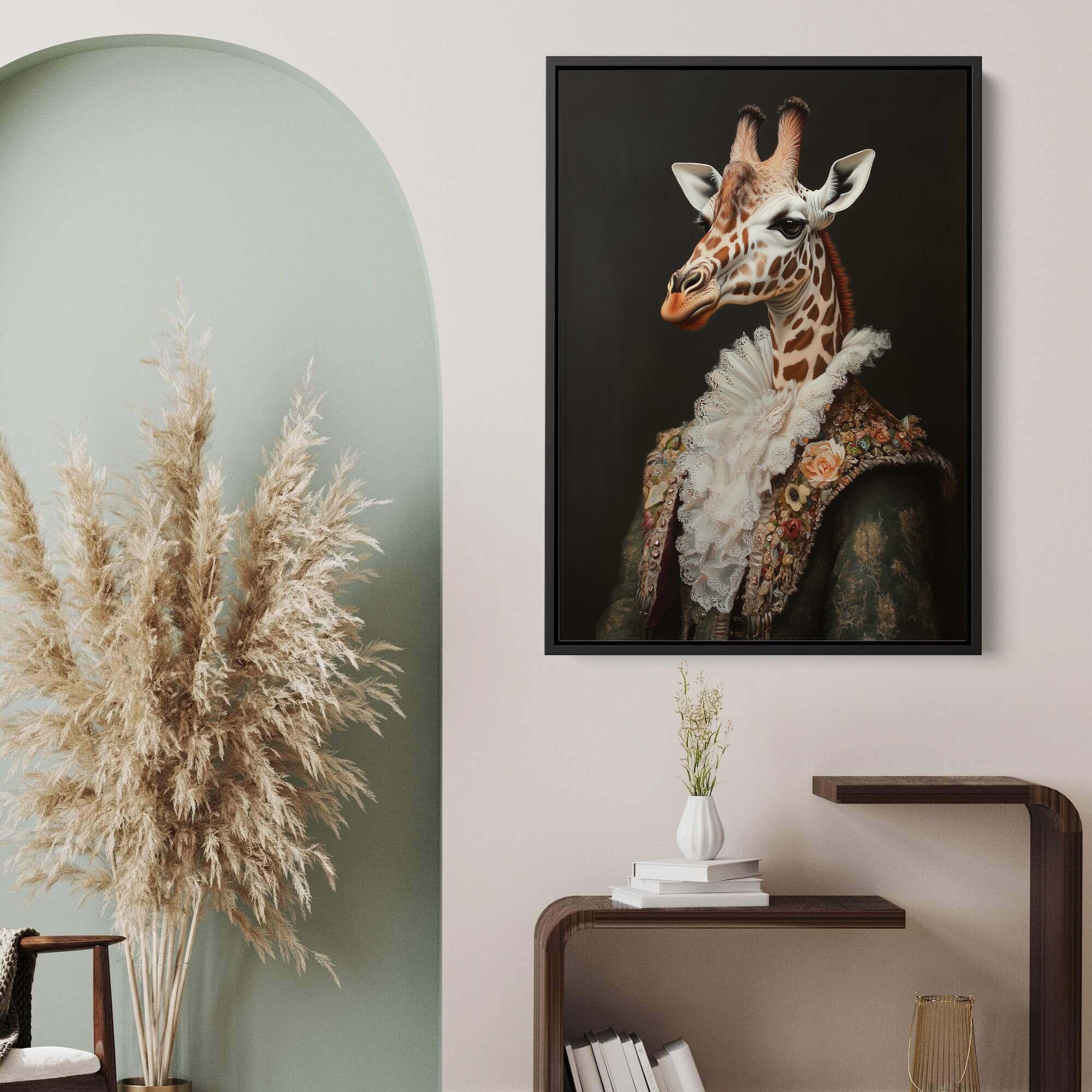Baroque Giraffe Canvas Print Canvas Art Wildfrog Art
