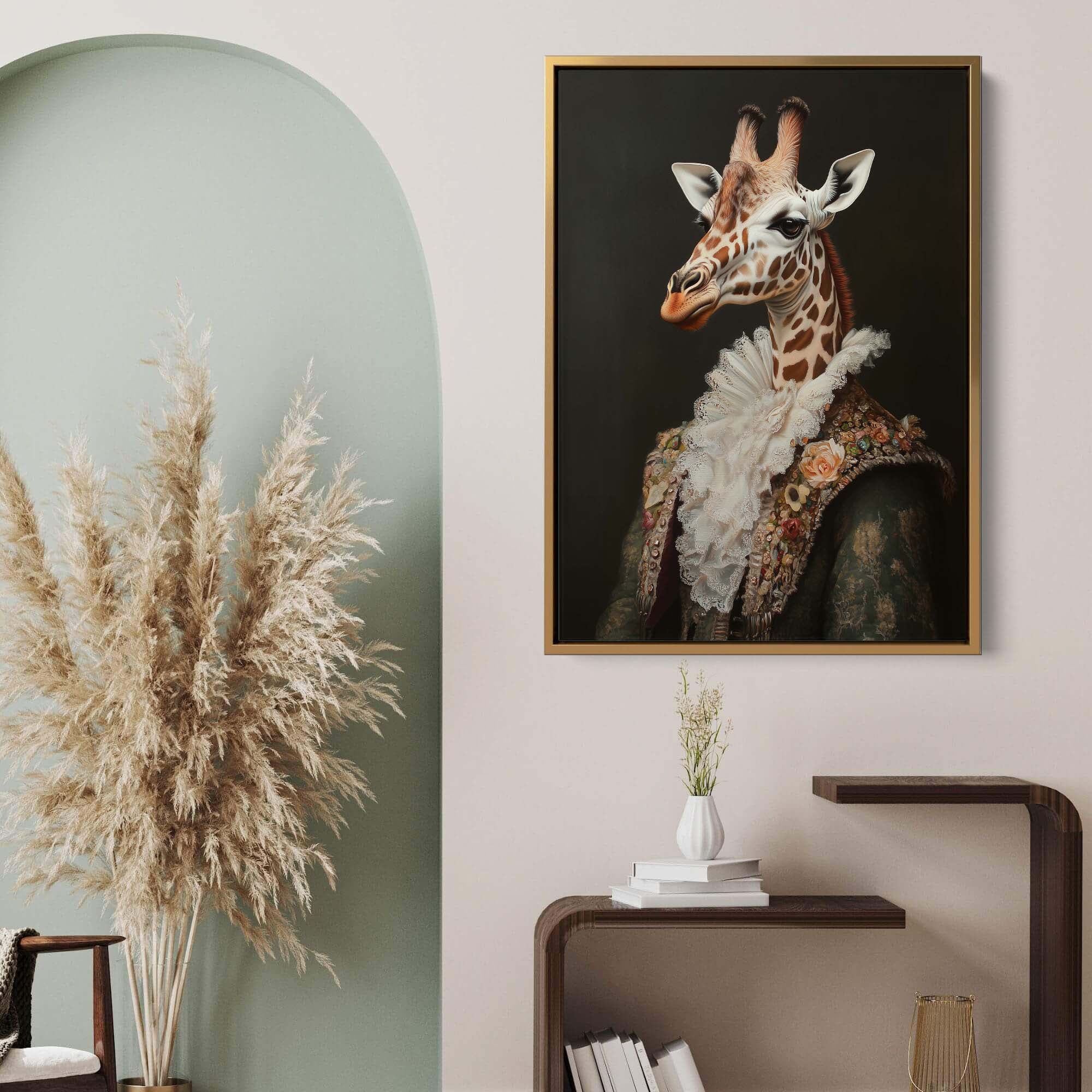 Baroque Giraffe Canvas Print Canvas Art Wildfrog Art