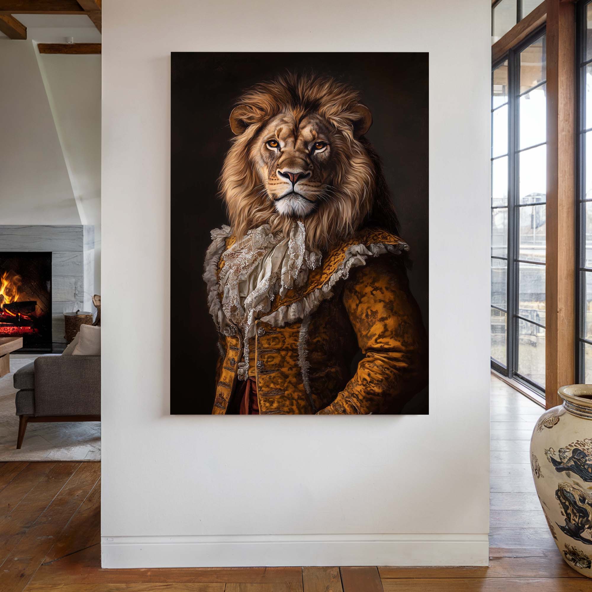 Baroque Lion Canvas Print Canvas Art Wildfrog Art