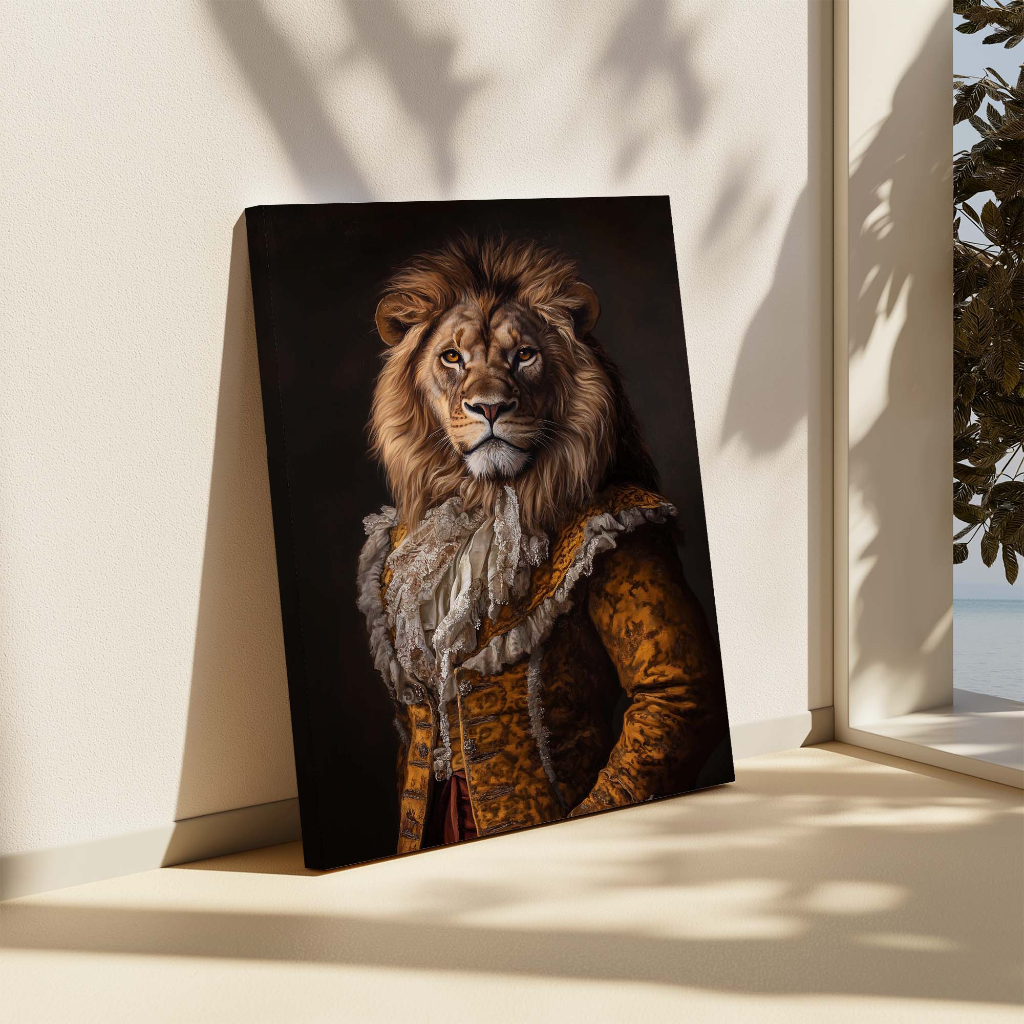 Baroque Lion Canvas Print Canvas Art Wildfrog Art