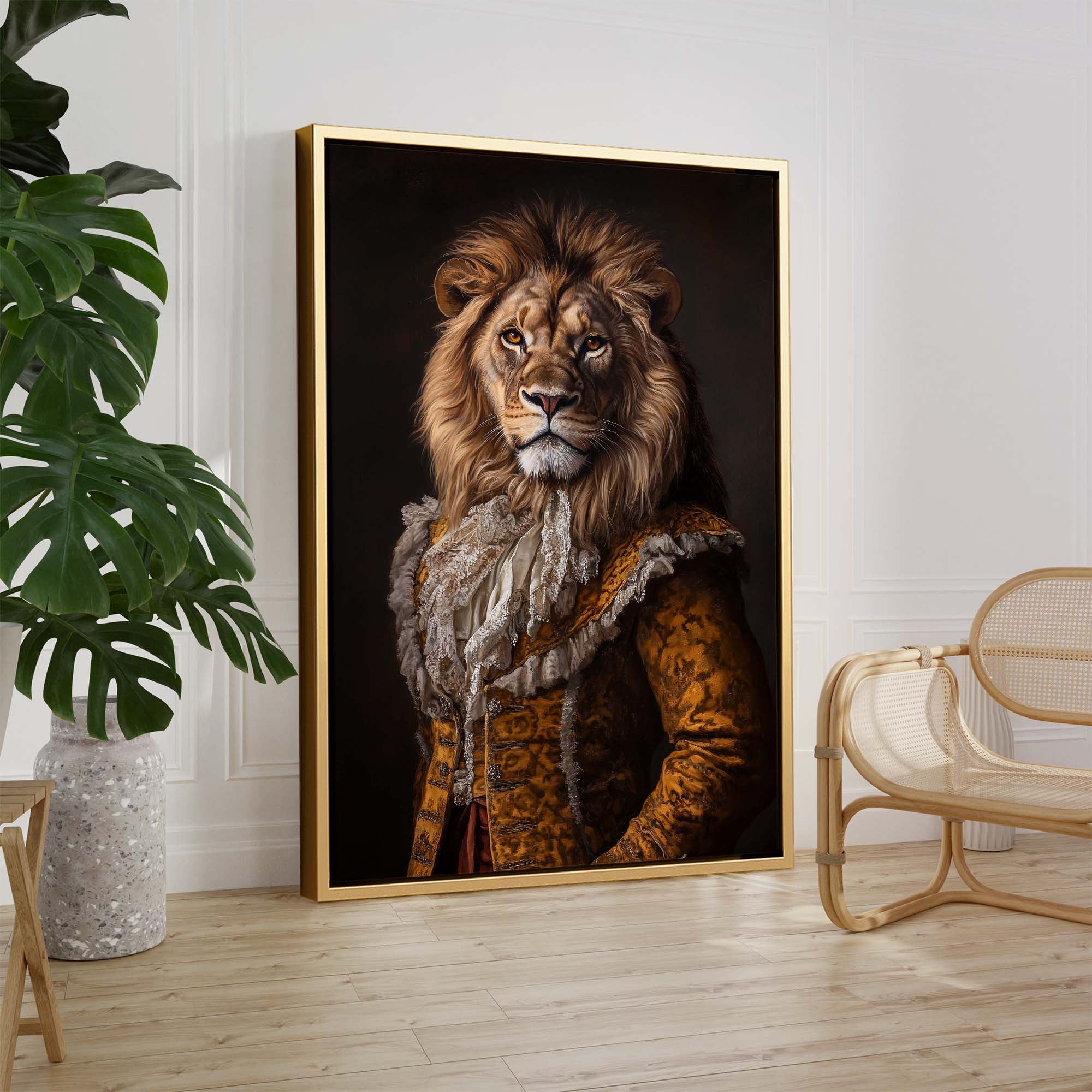 Baroque Lion Canvas Print Canvas Art Wildfrog Art