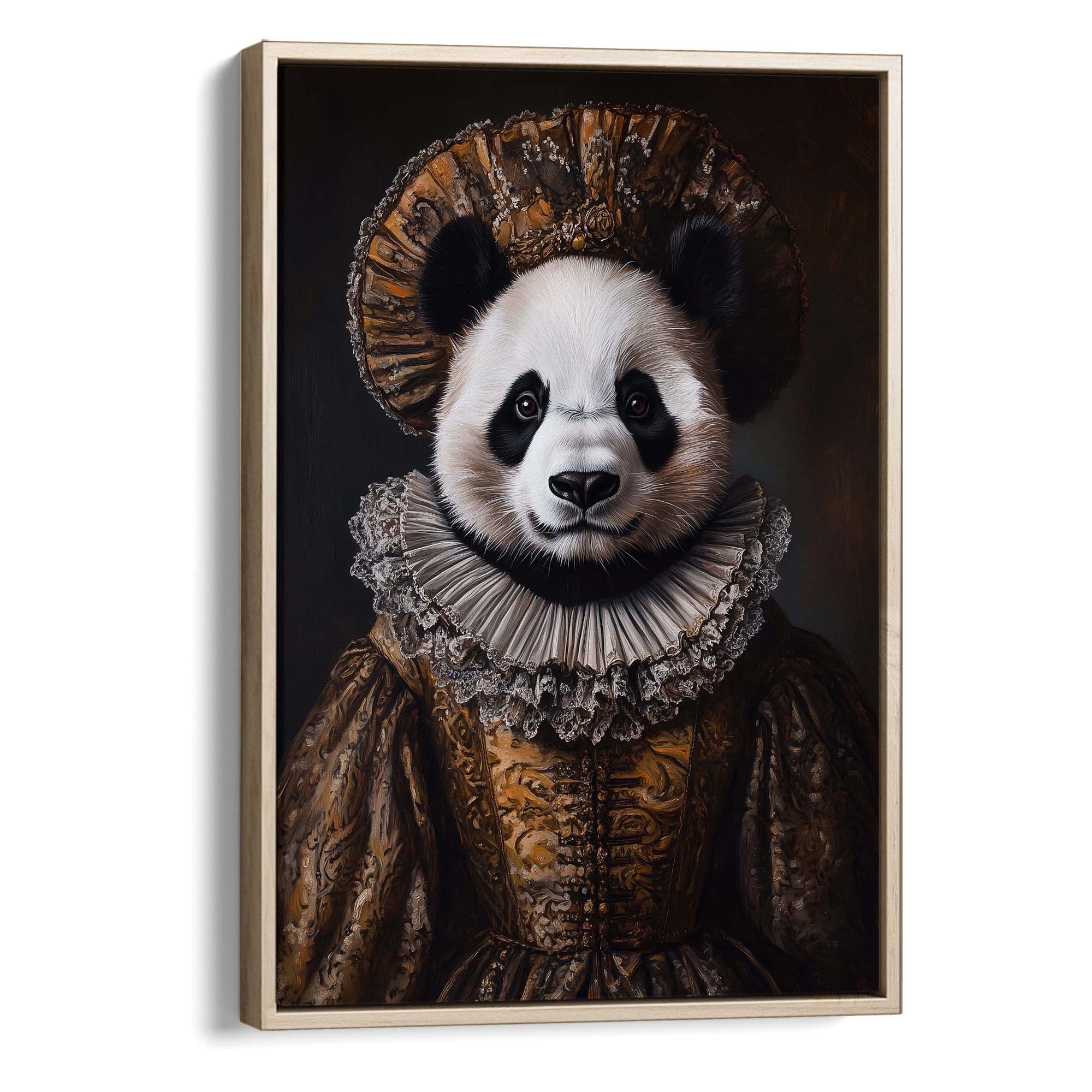 Baroque Panda Canvas Print
