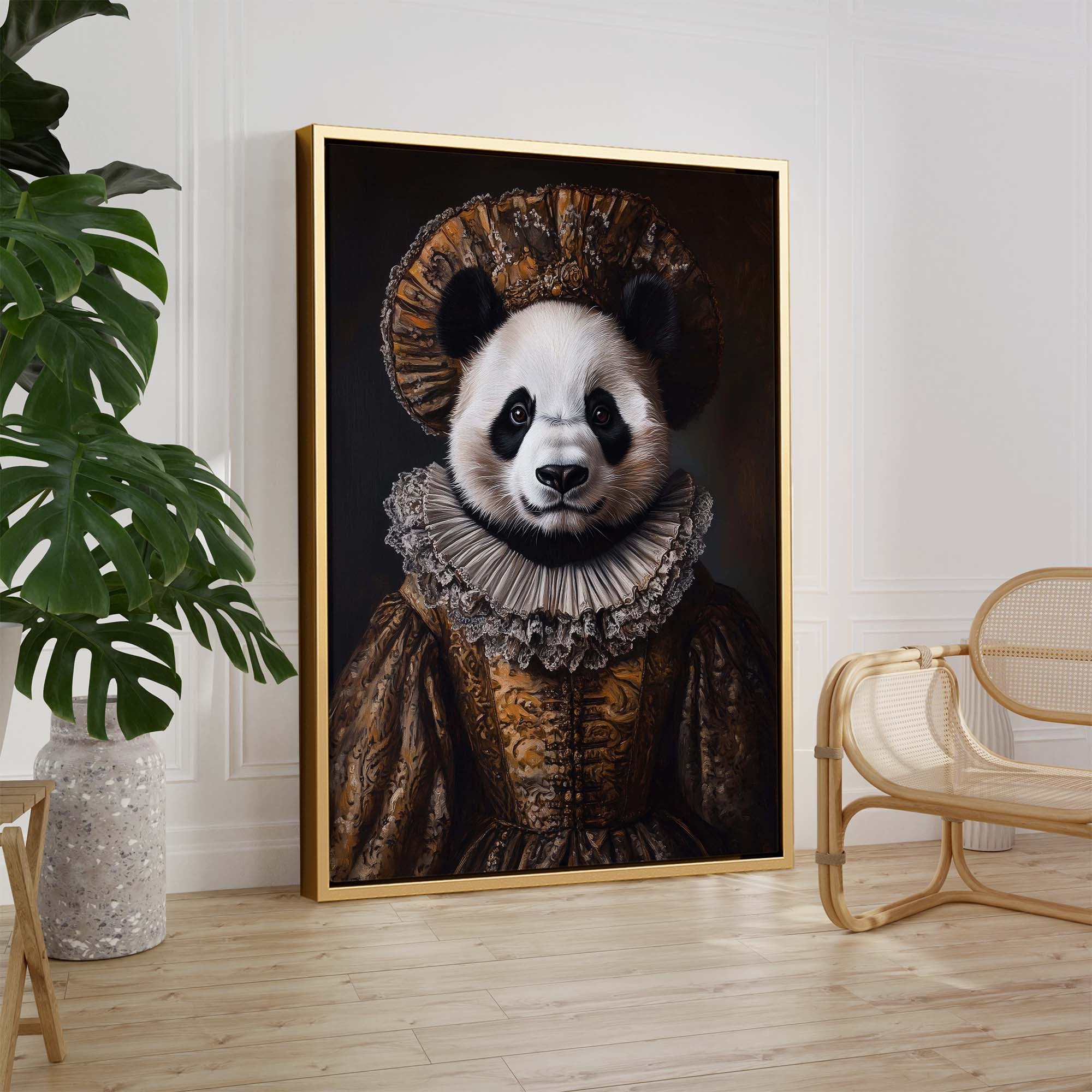 Baroque Panda Canvas Print Canvas Art Wildfrog Art
