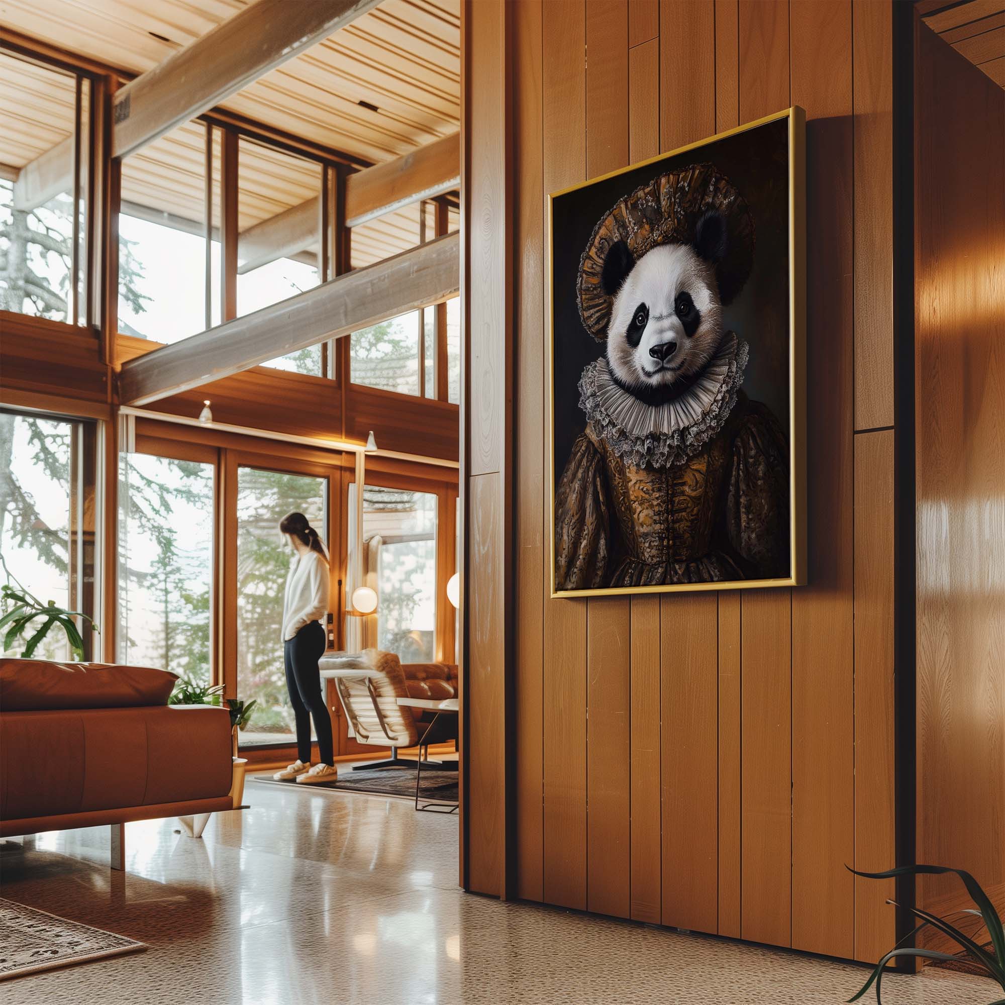 Baroque Panda Canvas Print Canvas Art Wildfrog Art