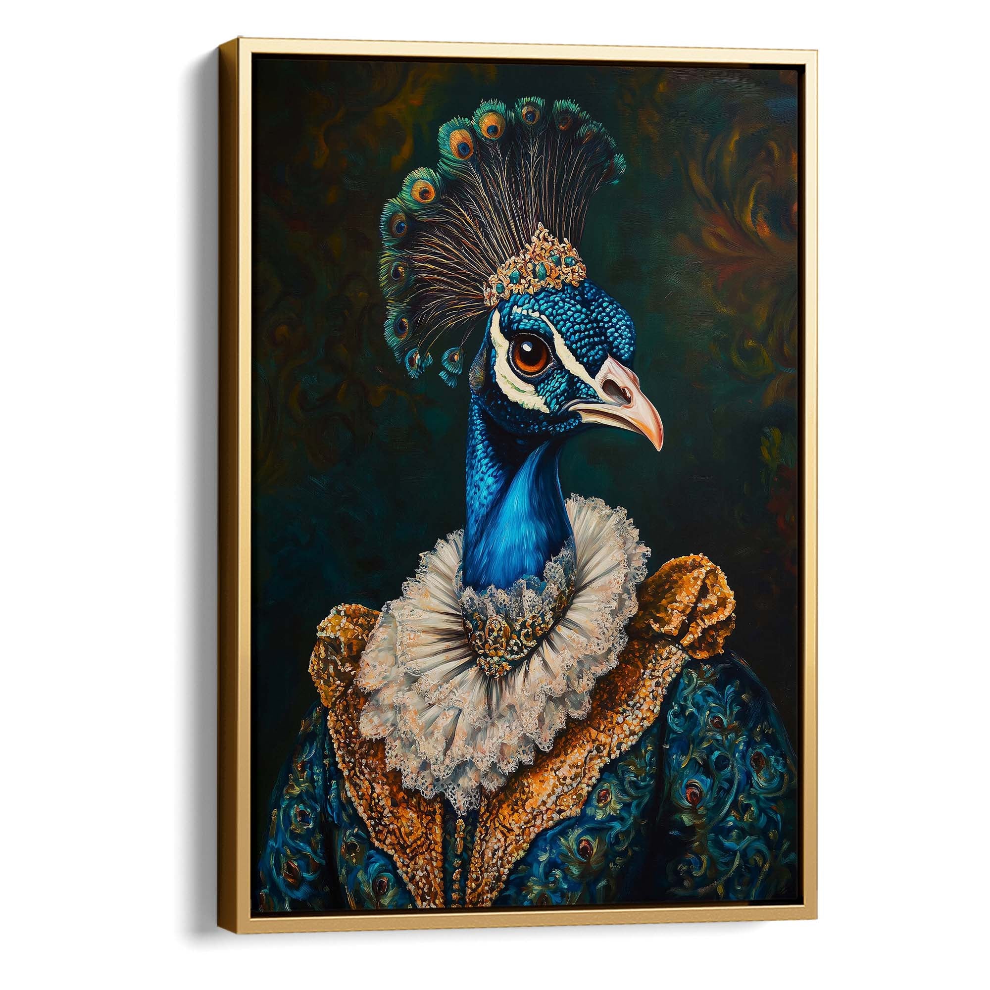 Baroque Peacock No1 Canvas Print Canvas Art Wildfrog Art