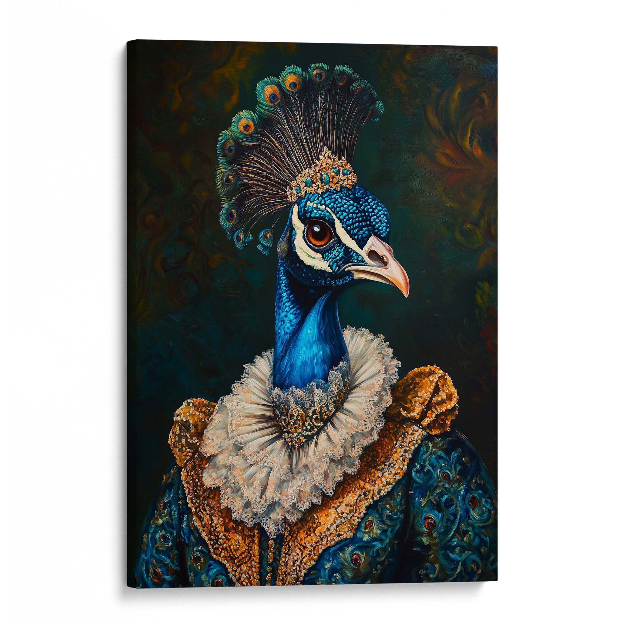 Baroque Peacock No1 Canvas Print Canvas Art Wildfrog Art