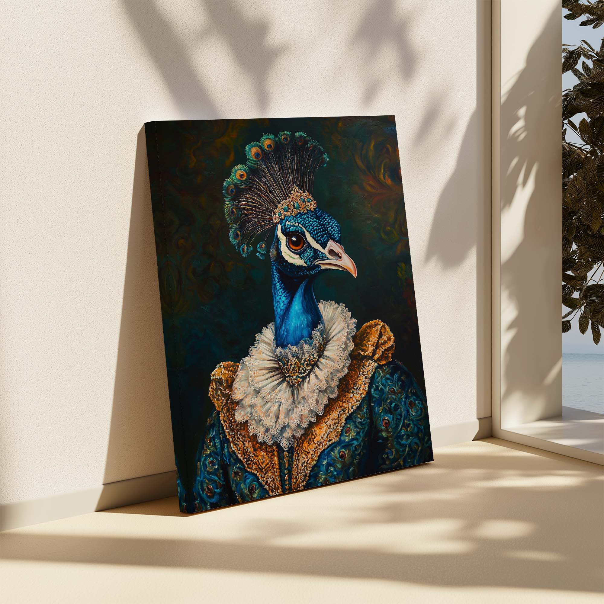 Baroque Peacock No1 Canvas Print Canvas Art Wildfrog Art