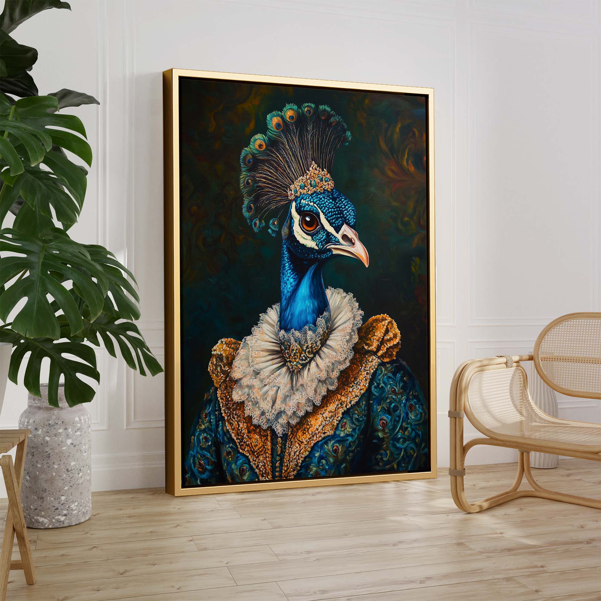 Baroque Peacock No1 Canvas Print Canvas Art Wildfrog Art
