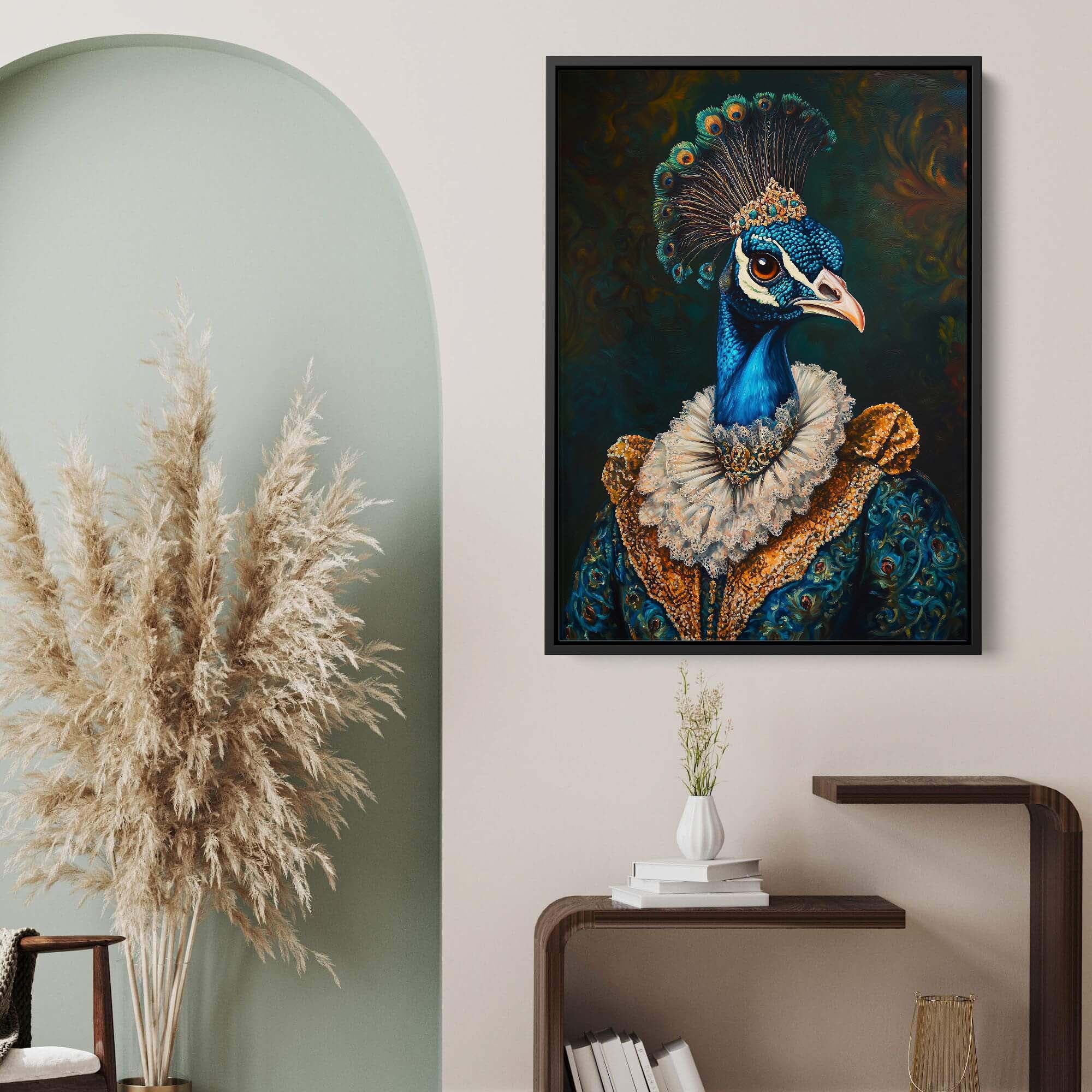 Baroque Peacock No1 Canvas Print Canvas Art Wildfrog Art