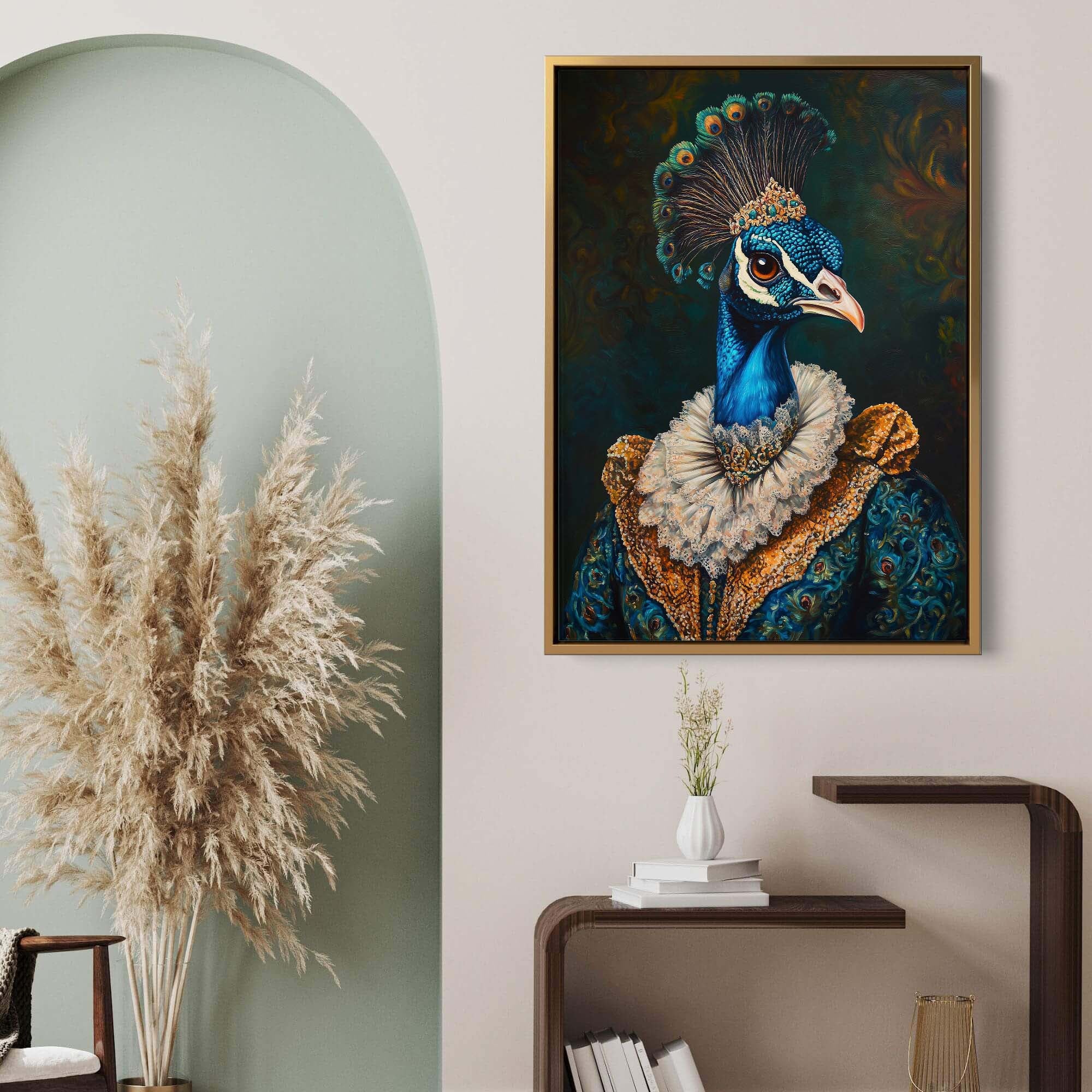 Baroque Peacock No1 Canvas Print Canvas Art Wildfrog Art