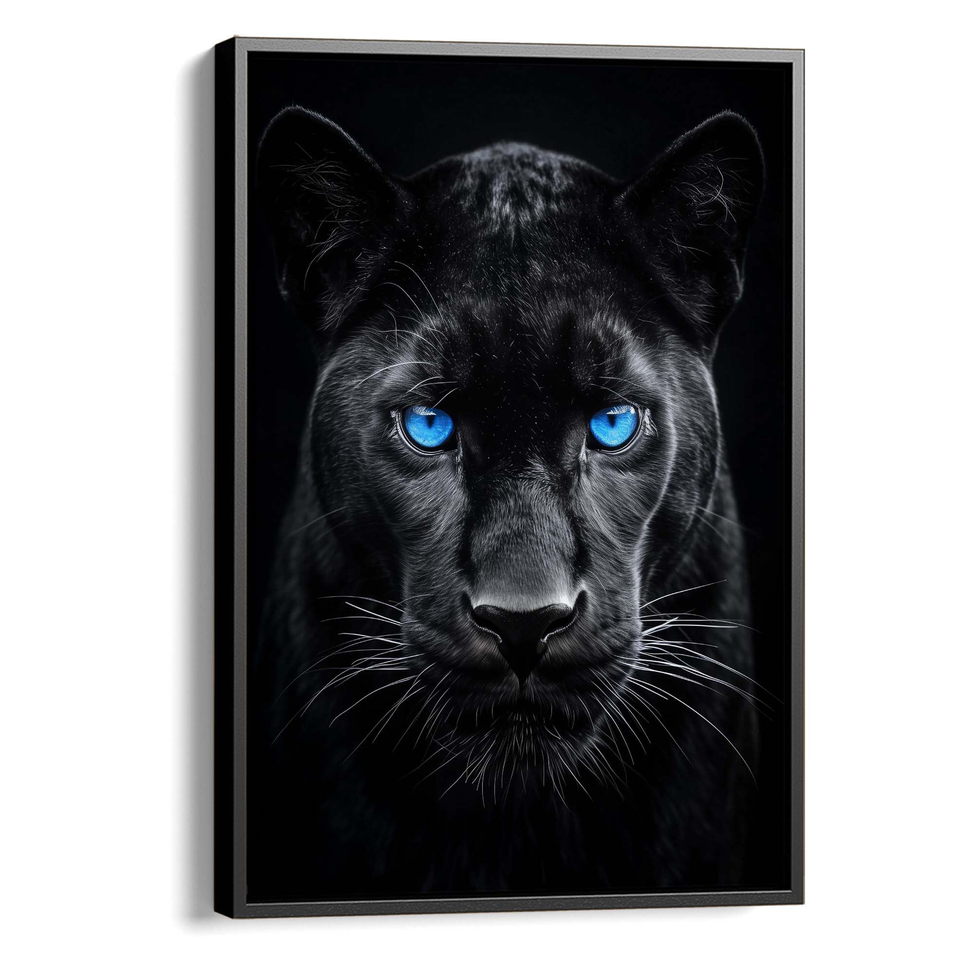 Black Panther Gaze Canvas Print