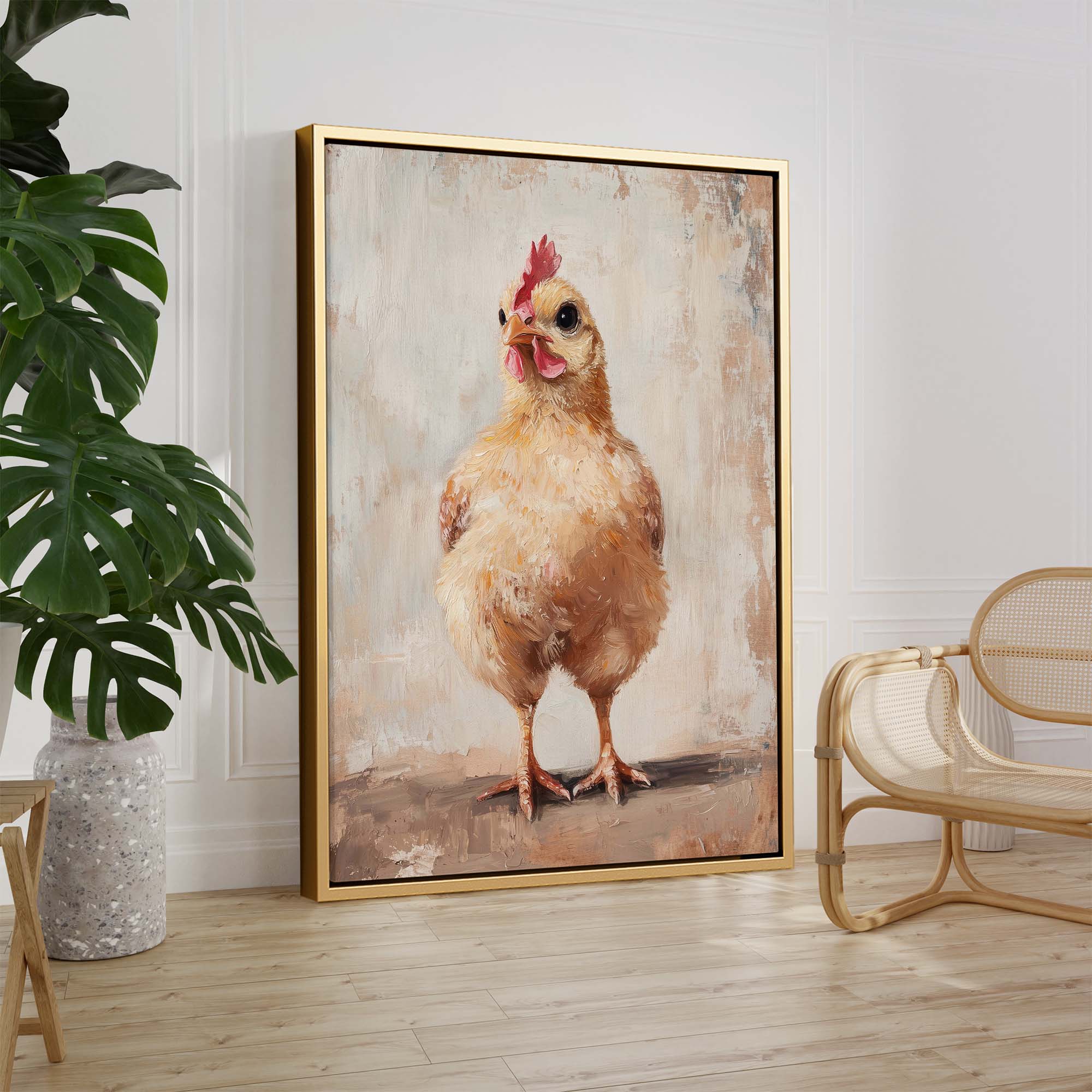 Barnyard Hen Canvas Print