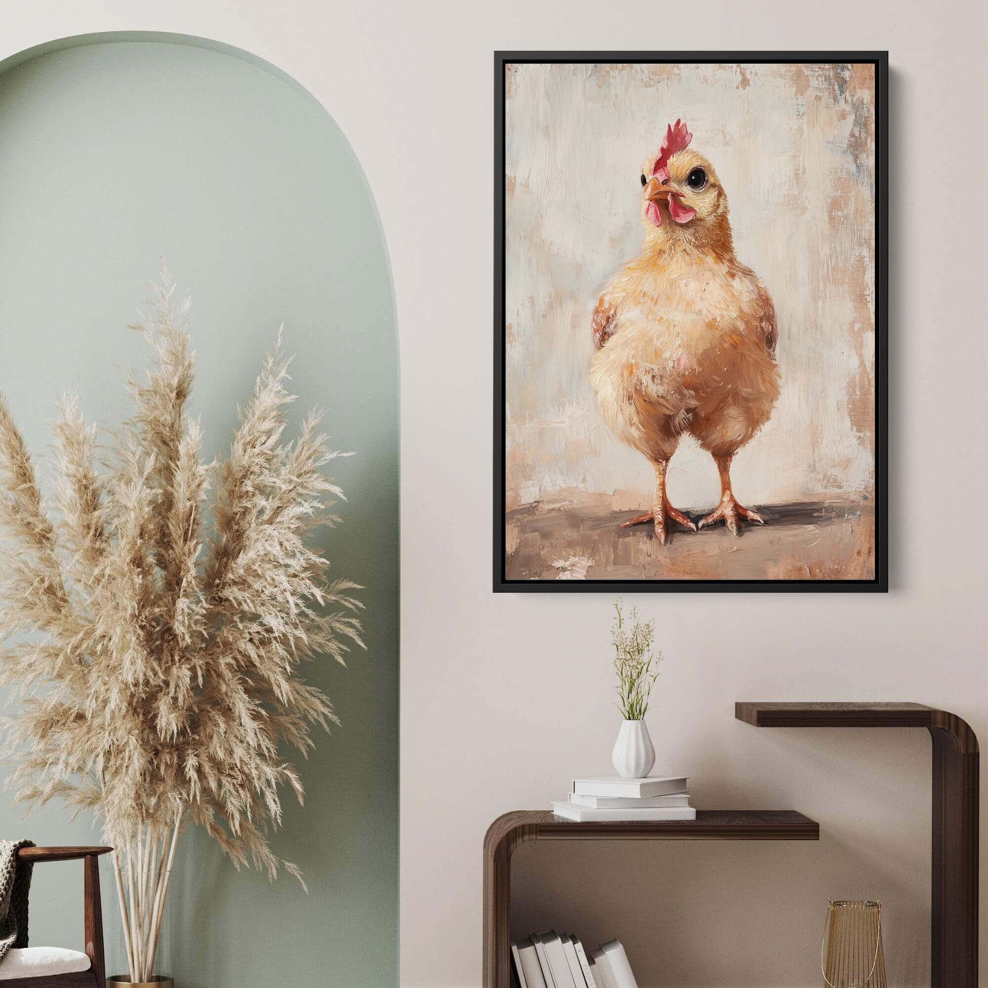 Barnyard Hen Canvas Print